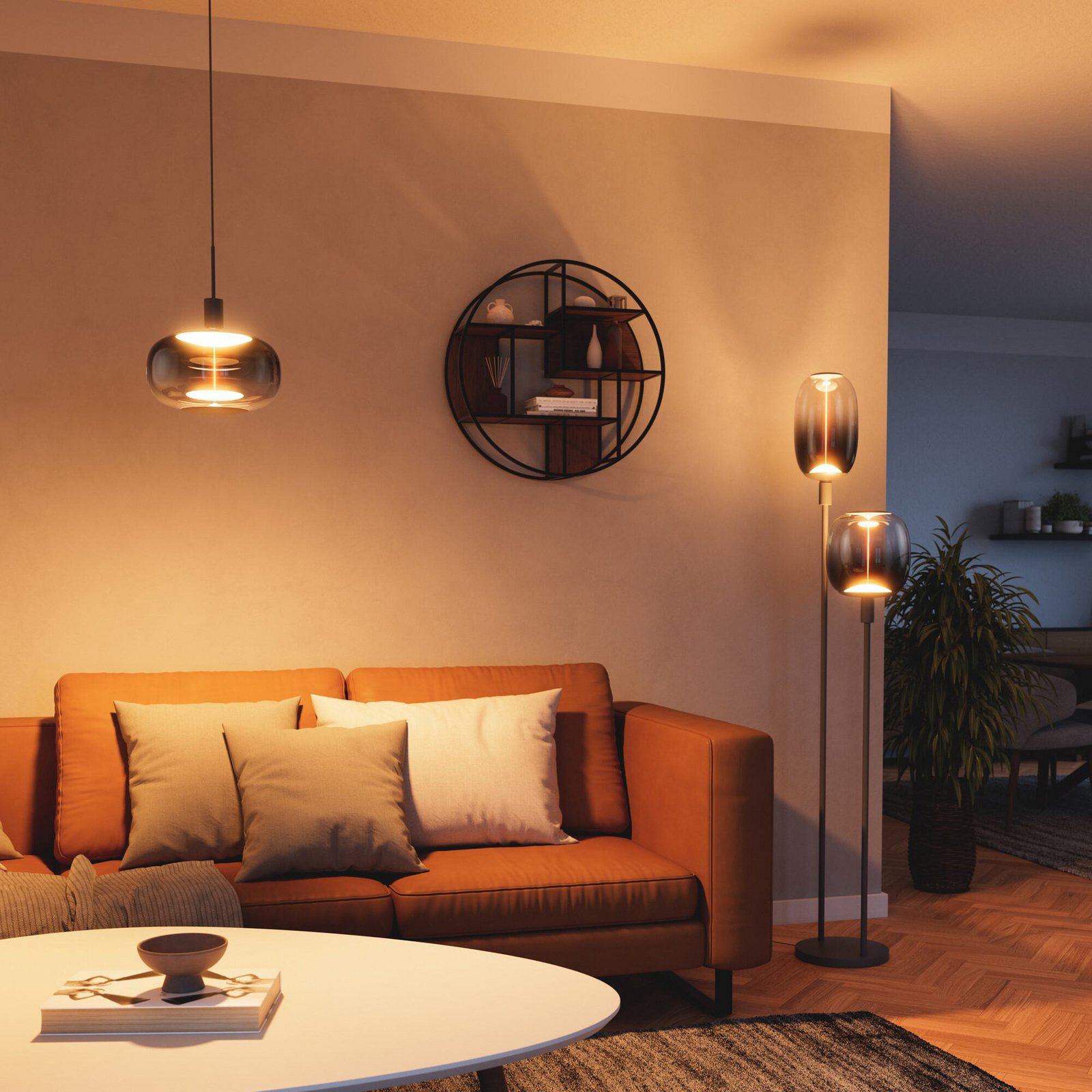 OSRAM Stehlampe DECOR STICK, dunkelgrau, Höhe 146 cm 2 x E27