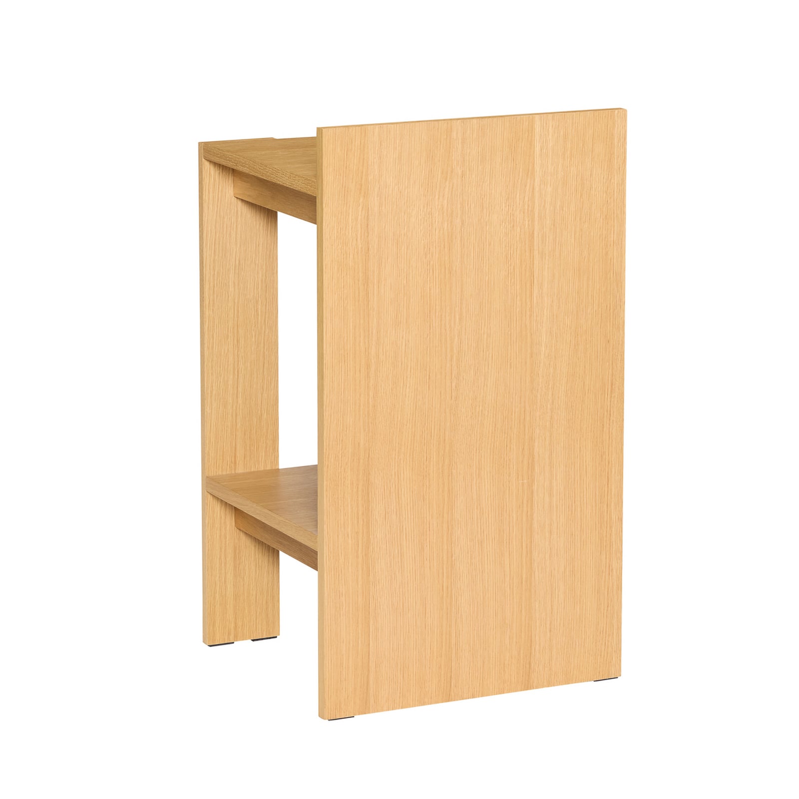 Comodino Merge in rovere chiaro, altezza 70 cm - Hübsch