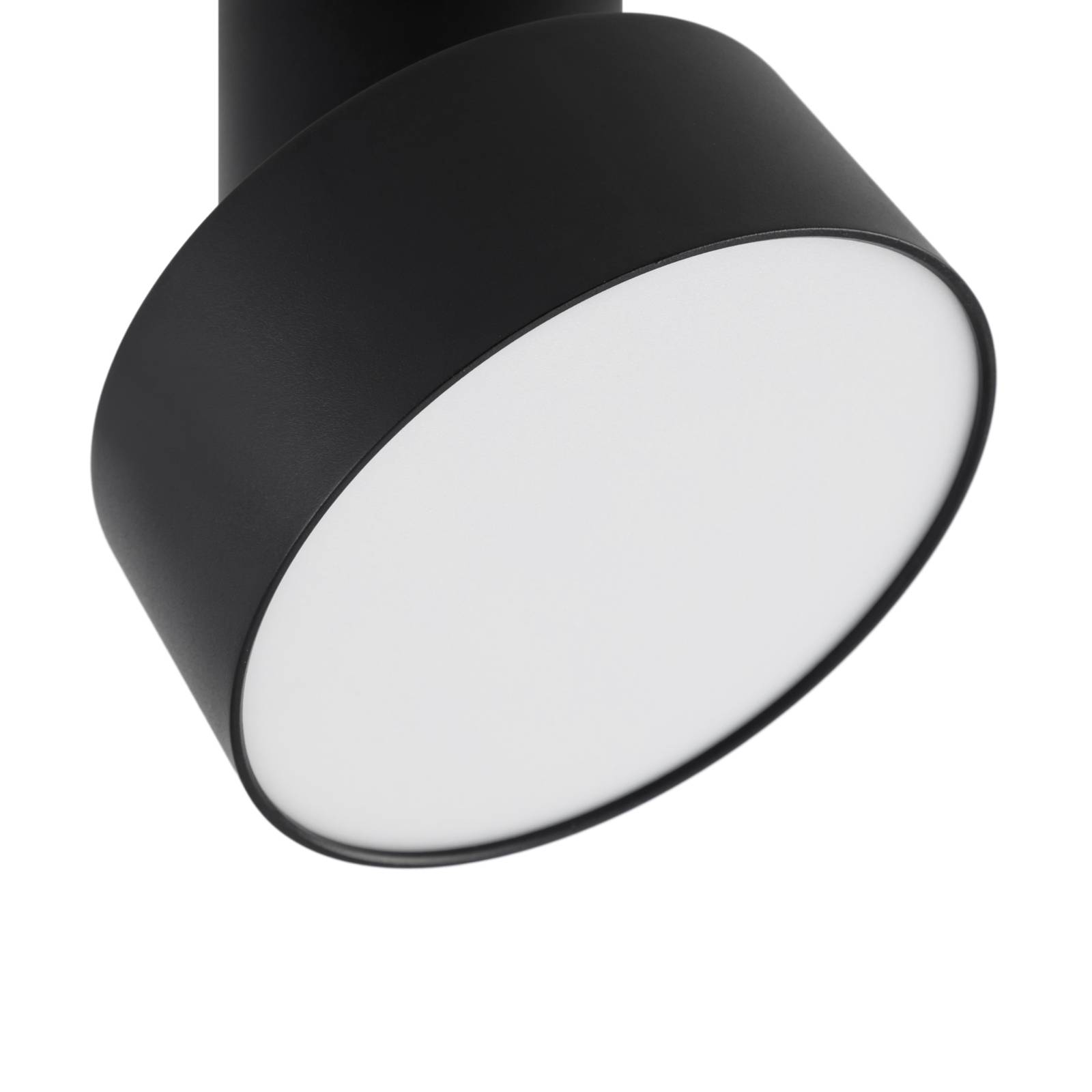 Reflektor LED Lindby Nivoria, czarny, obrotowy, aluminium