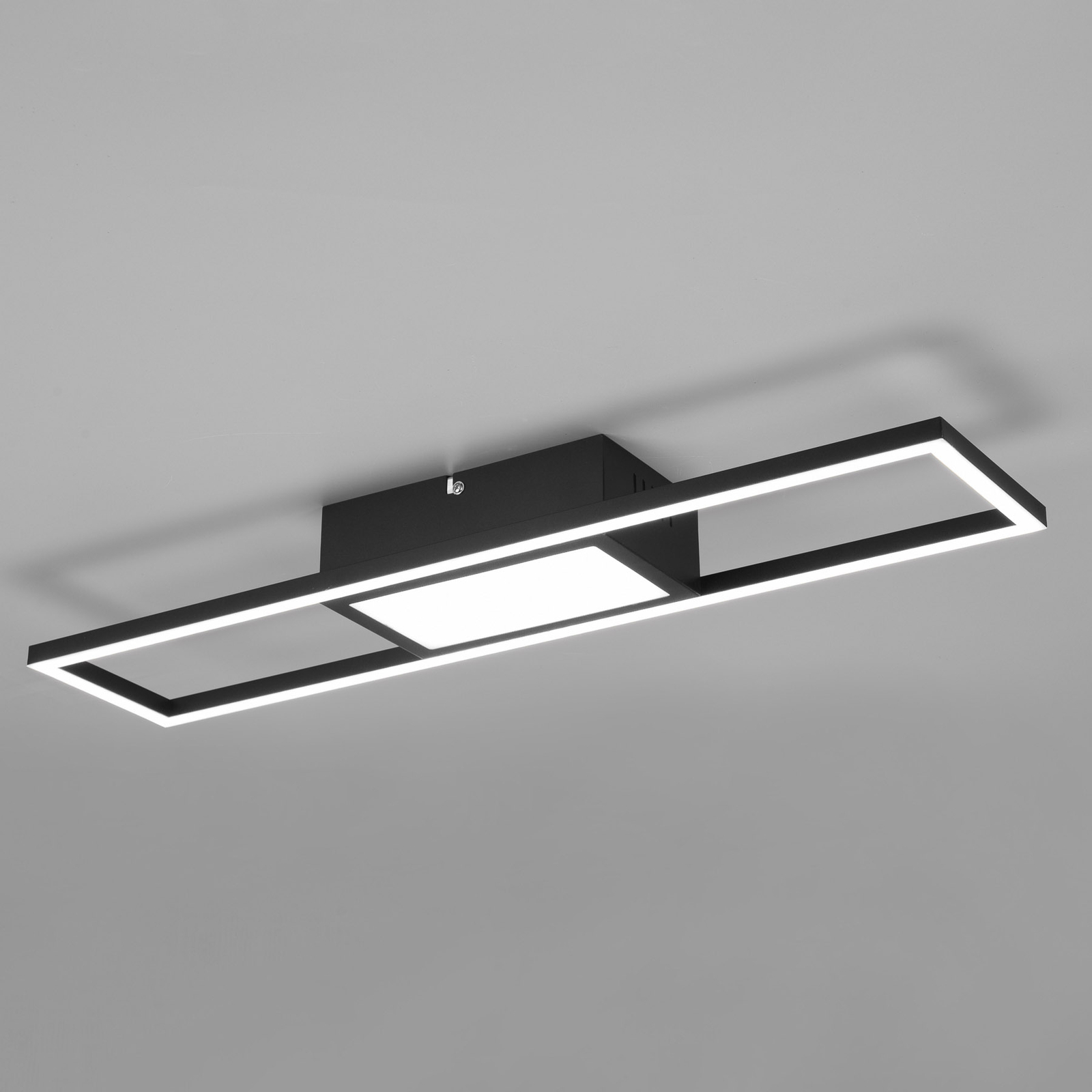 LED-Deckenleuchte Rigido Fernbedienung CCT schwarz