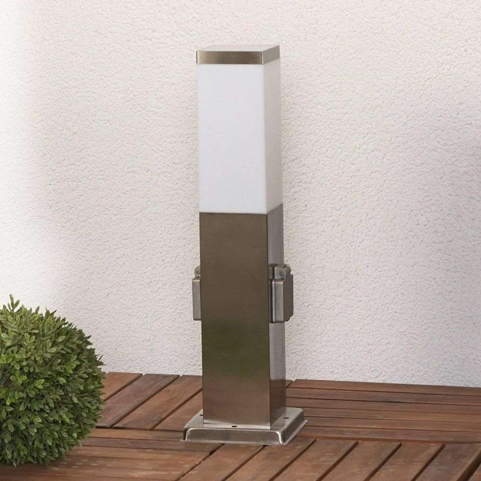 Lorian Lampă de Grădină Stainless Steel/White - Lindby