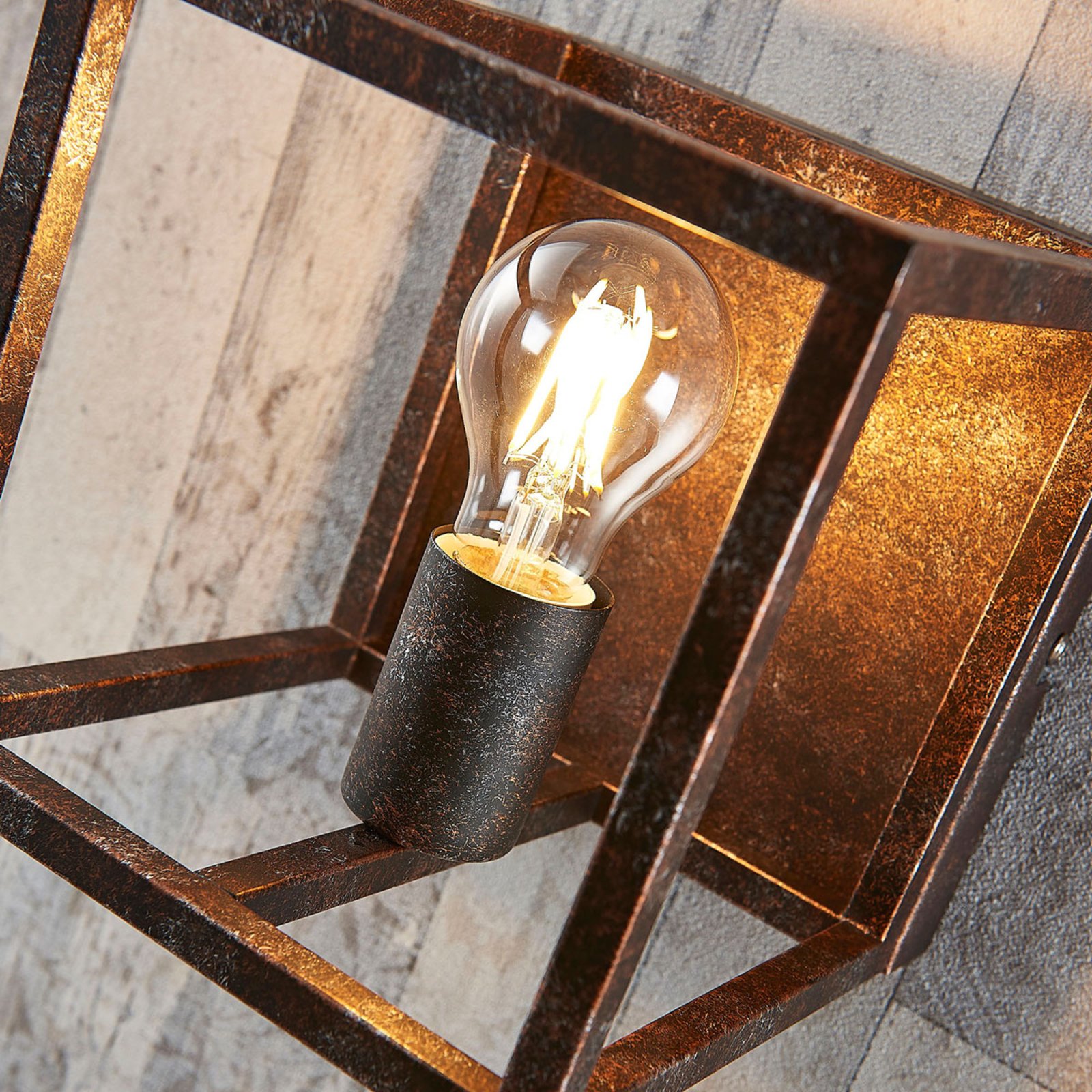 Emin Aplique de Pared Rust - Lindby