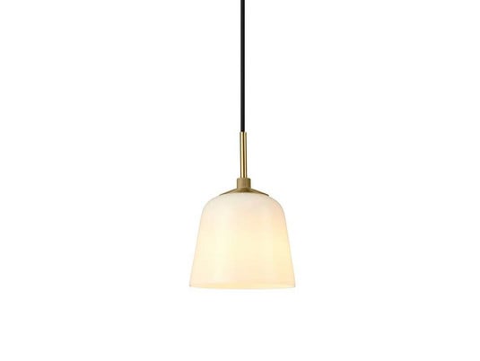 Room 49 Lámpara Colgante Ø15 Antique Brass/Opal - Halo Design
