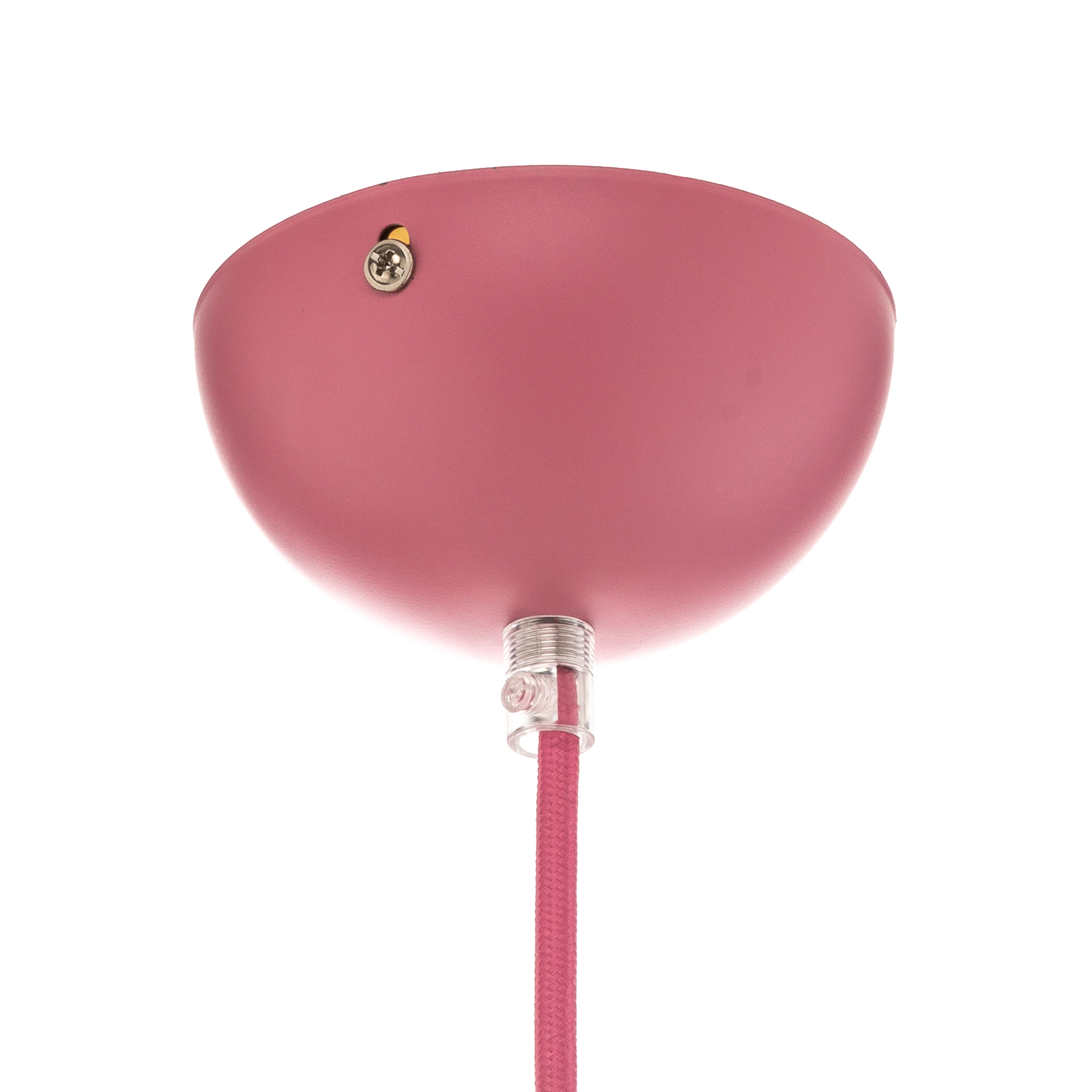 Lampa wisząca Titta biała z różowymi serduszkami