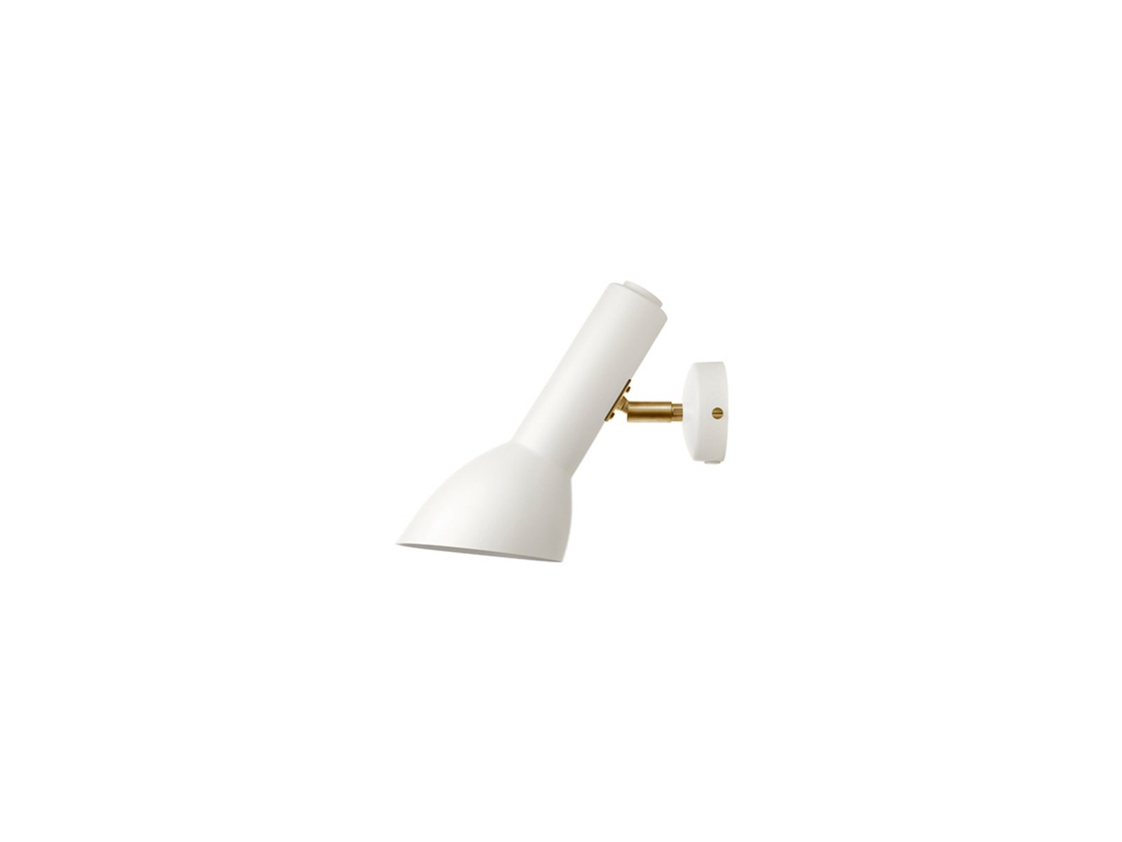 Oblique Aplique de Pared HW Brass/White - CPH Lighting