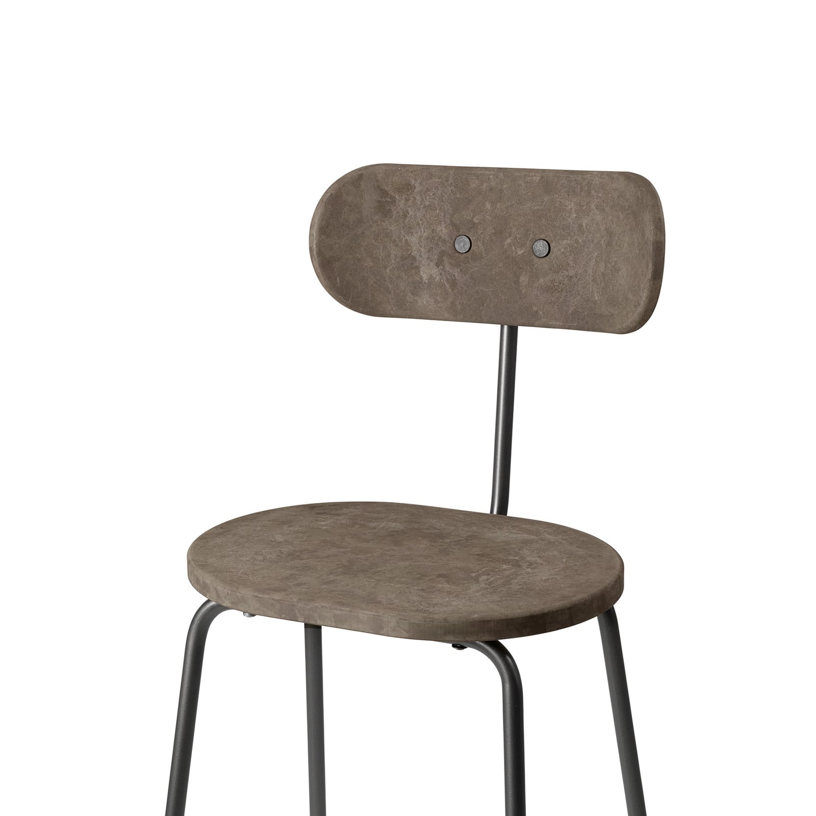 Chaise Earth Backrest, marron, acier, hauteur 104 cm - Mater Chaise Earth Backrest, marron, acier, hauteur 104 cm - Mater