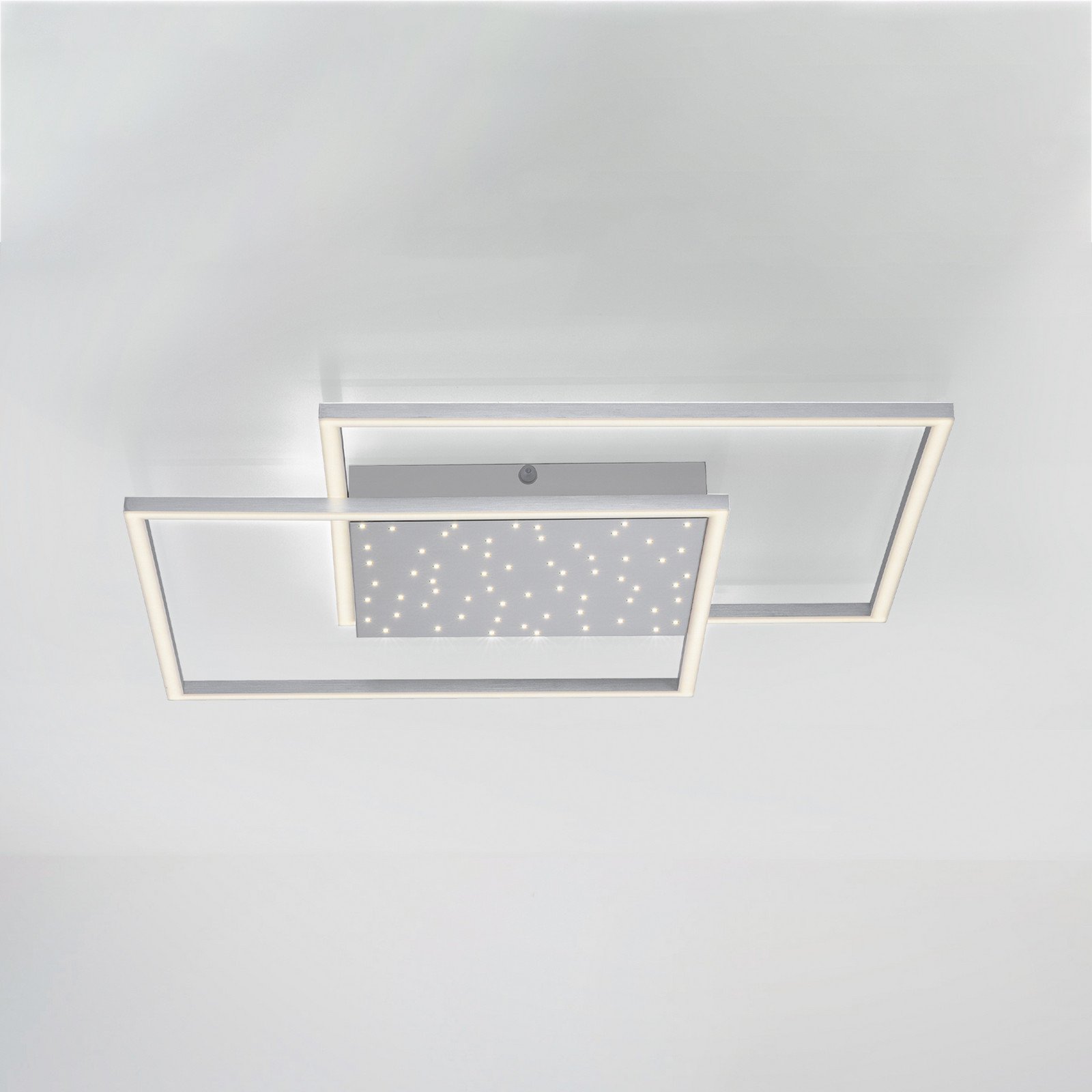 Paul Neuhaus Yuki plafonieră LED unghiulară - Camera de zi / sufragerie - modern - aluminiu alb - Metal