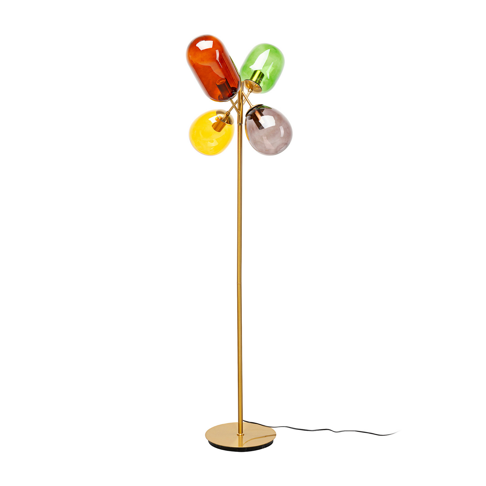 Lampe sur pied KARE Balloon Dance, multicolore, verre, 160 cm, E27