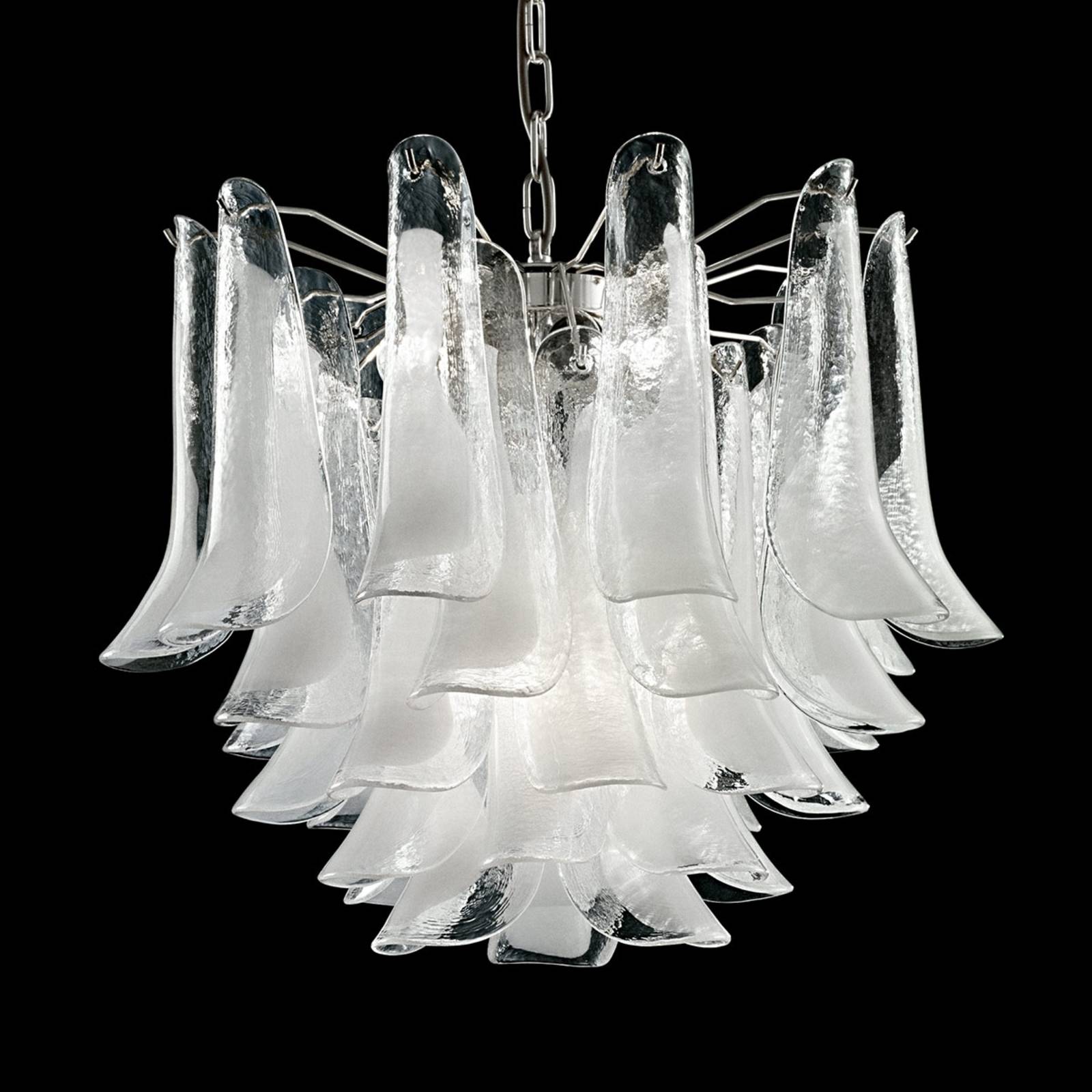 Novaresi függő lámpa tulipani murano üveggel, ø 45 cm