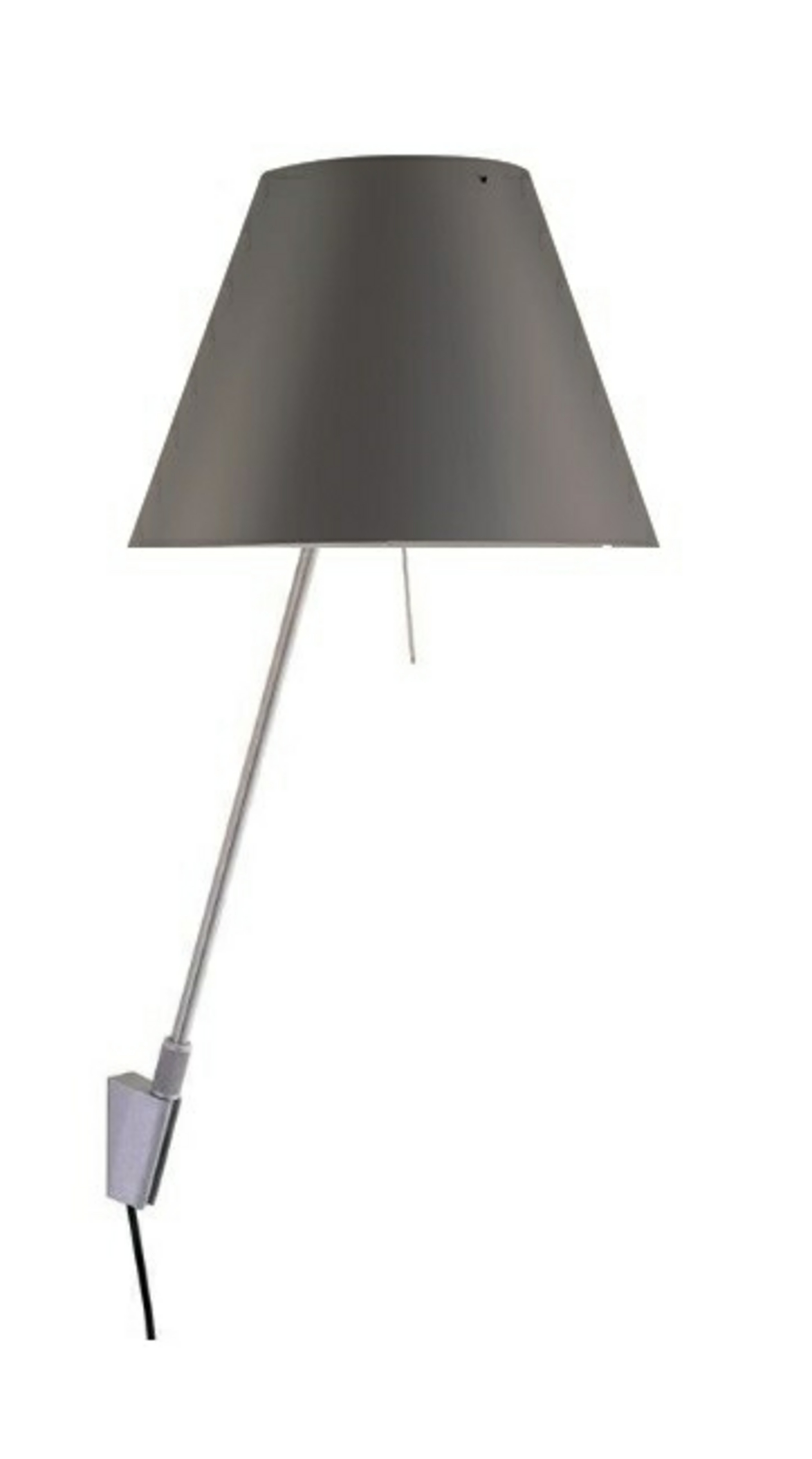 Costanzina Applique Murale Aluminium/Gris Béton - Luceplan