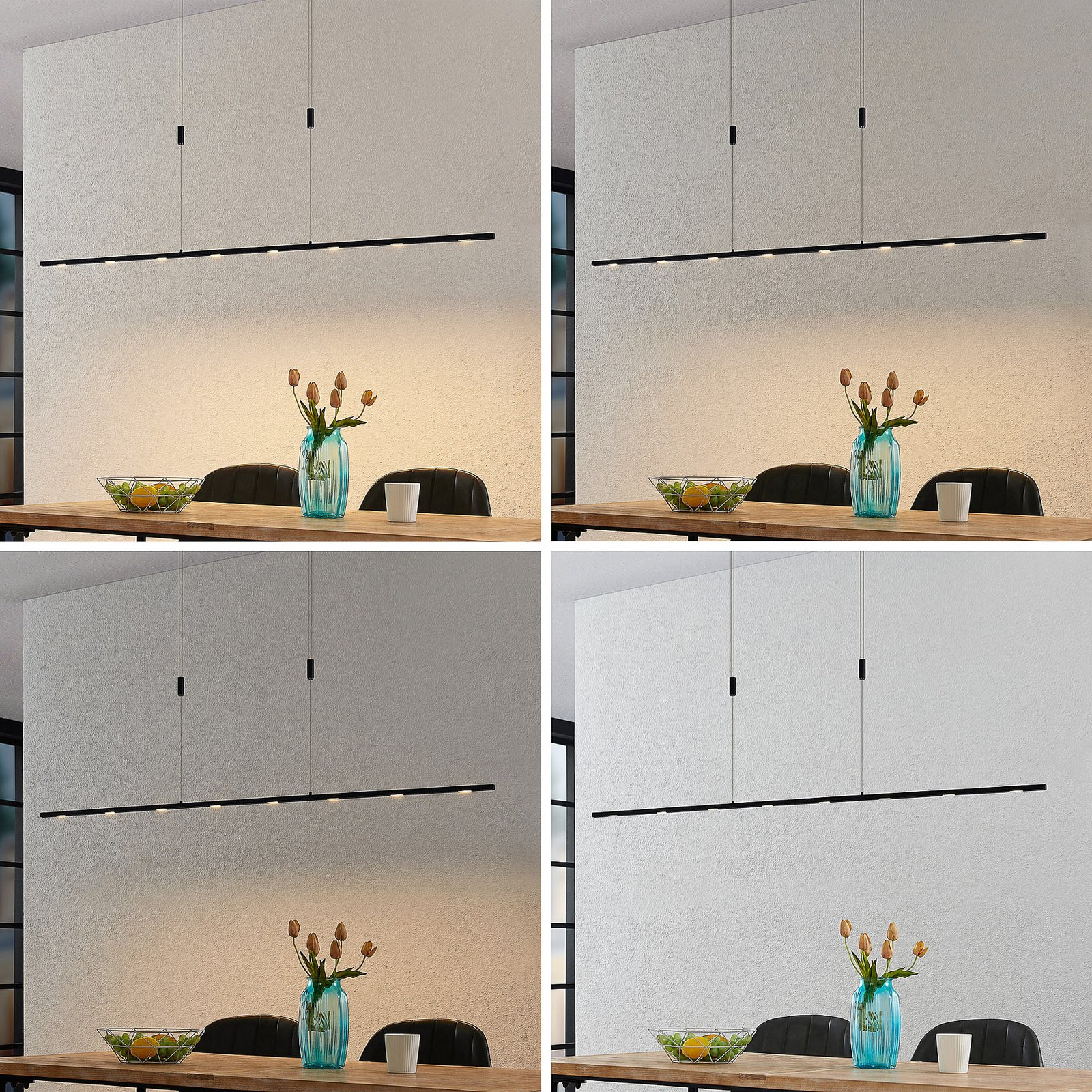 Stakato 8 LED Hanglamp L180 Black - Lucande