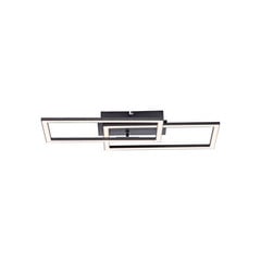 Plafoniera LED Iven, dim, nero, 54x31cm