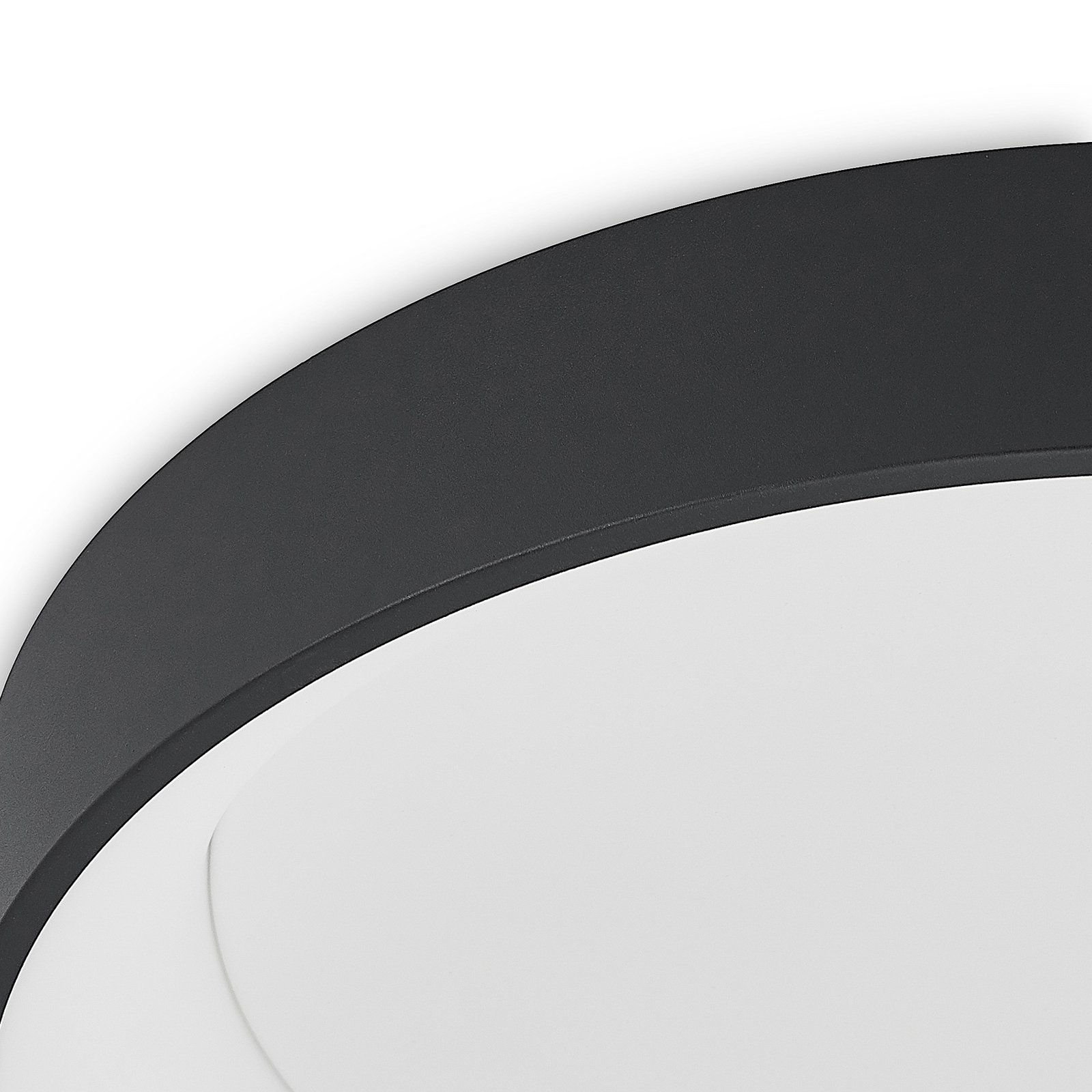 Aleksi Round LED Ceiling Lamp Ø60 Black - Arcchio
