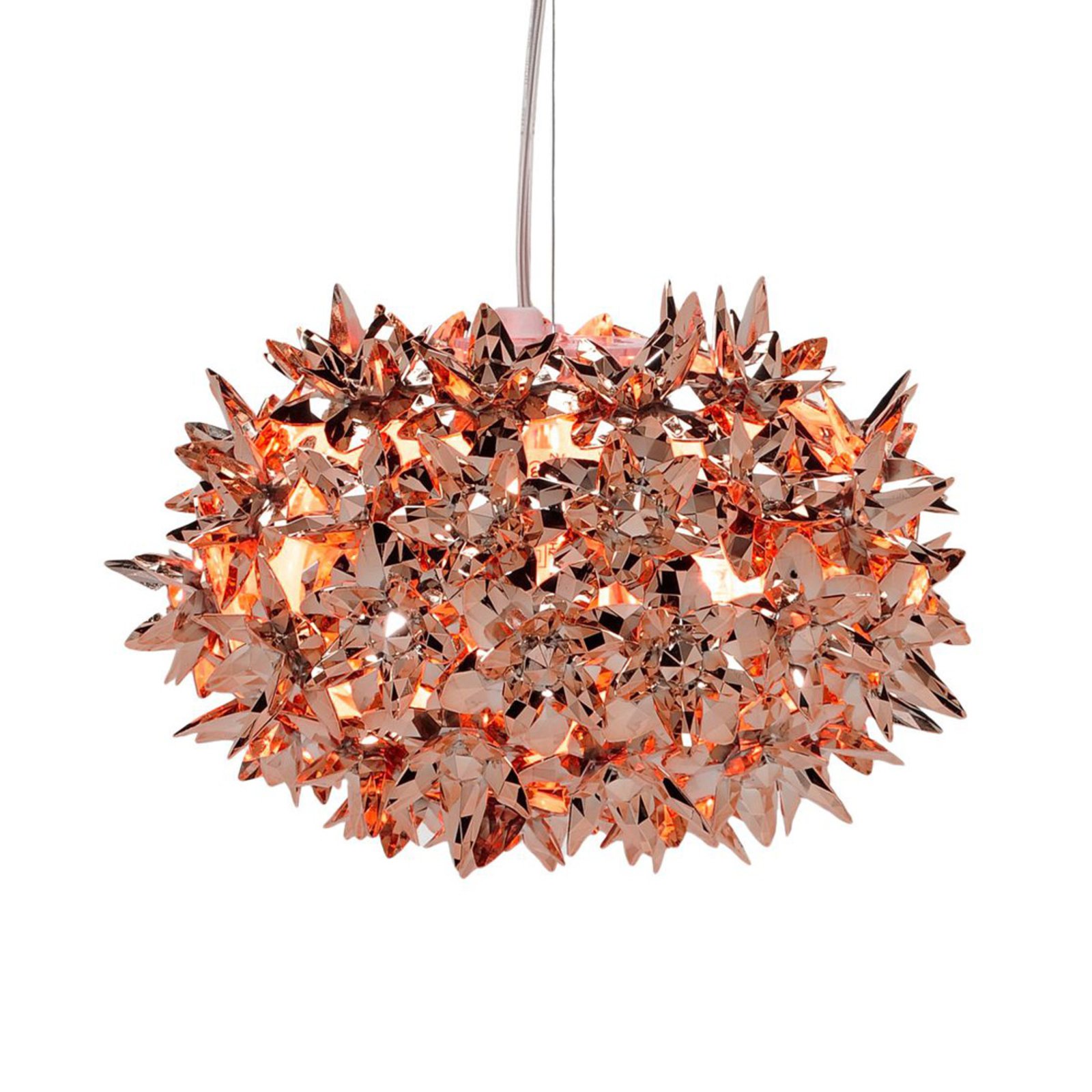 Kartell Bloom S2 LED hanging light G9, copper