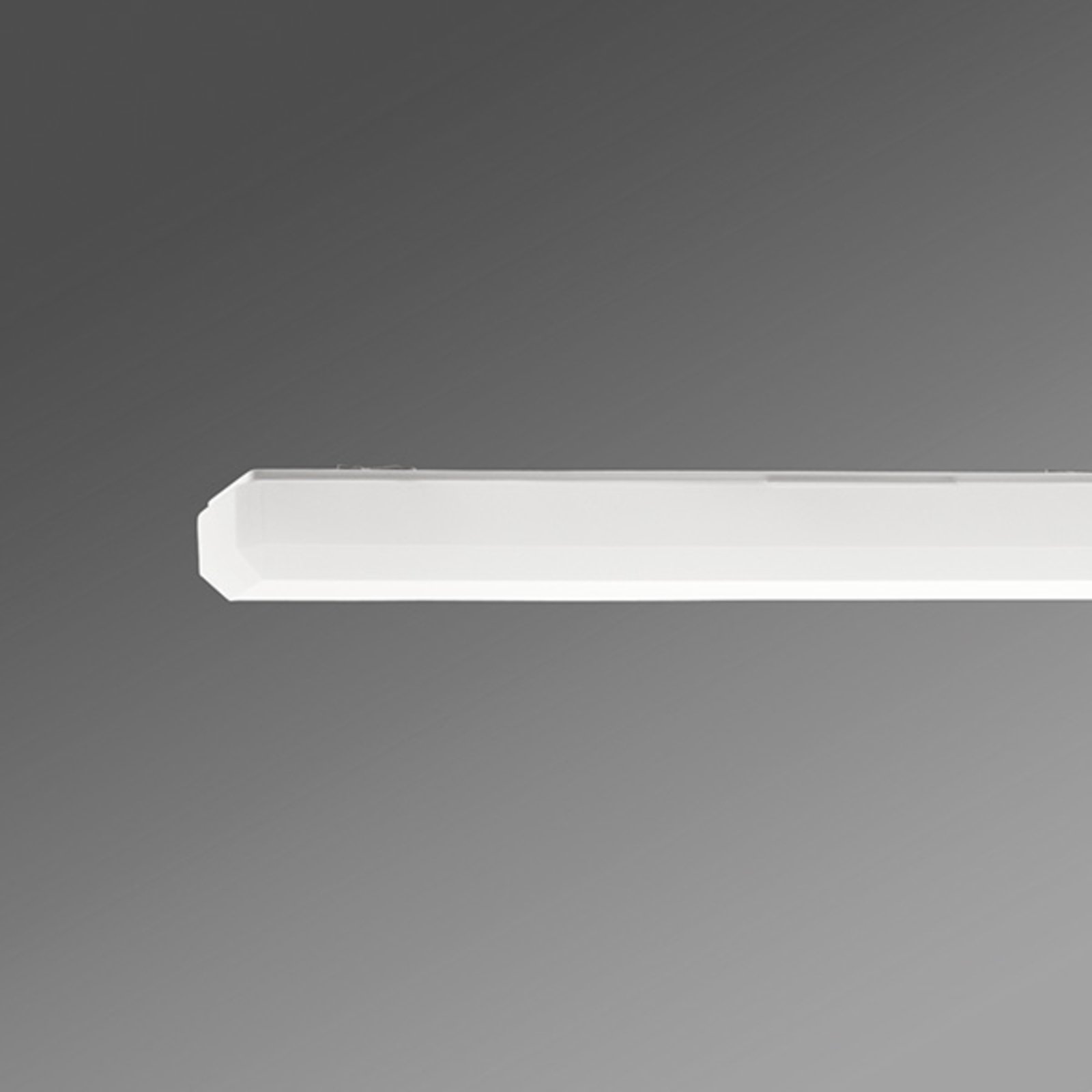 Regiolux KLKF wraparound light 127 cm with EB T8/G13 1x36 W, for Hallway, steel, PMMA, G13, 36 W, energy efficiency: A++, L: 127 cm, W: 10.6 cm, H: 8.8 cm