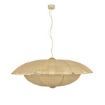 Coquillage Hängelampe 110 cm, natur Rattan - MARKET SET