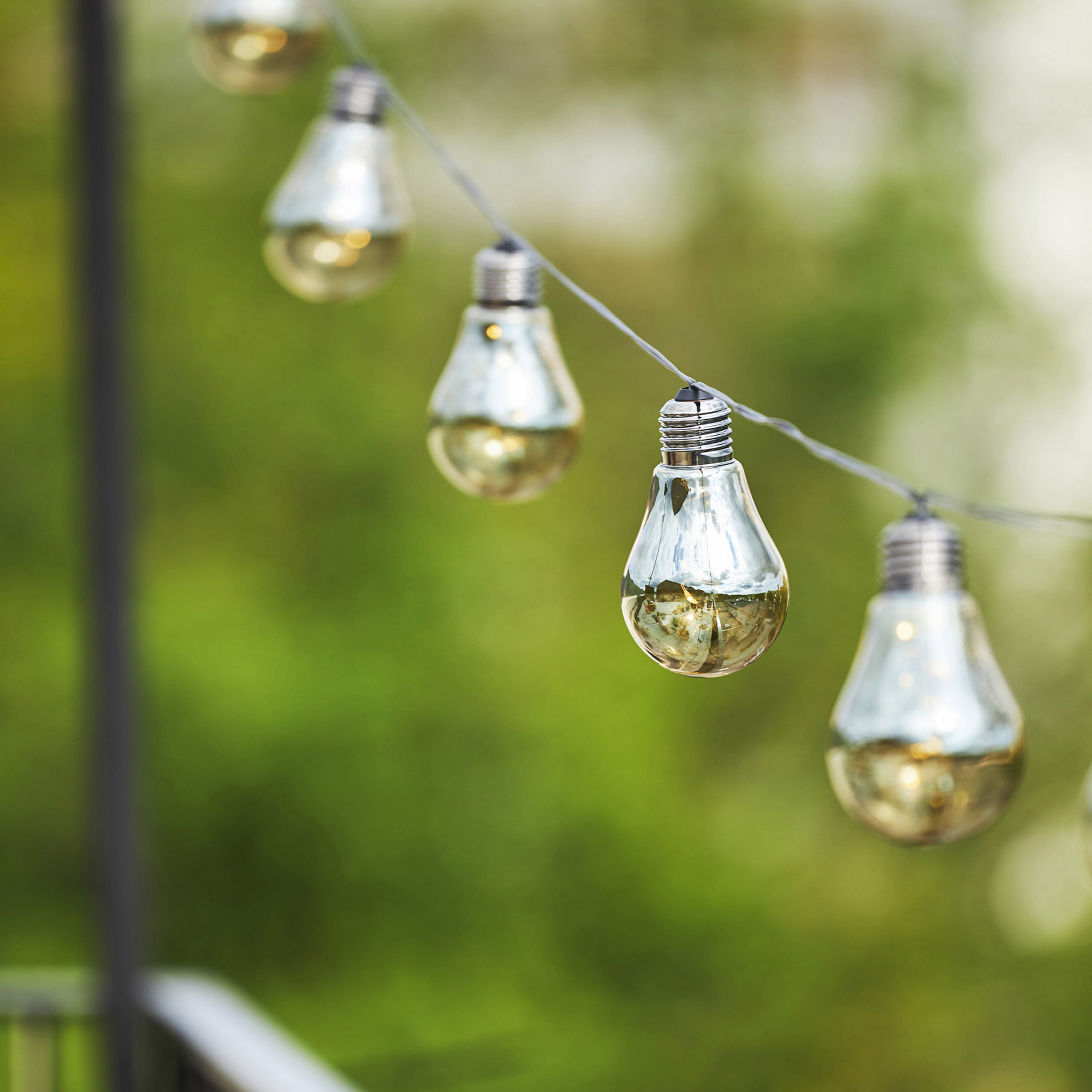 Cadena de luces LED Glow, 10 luces, gris humo