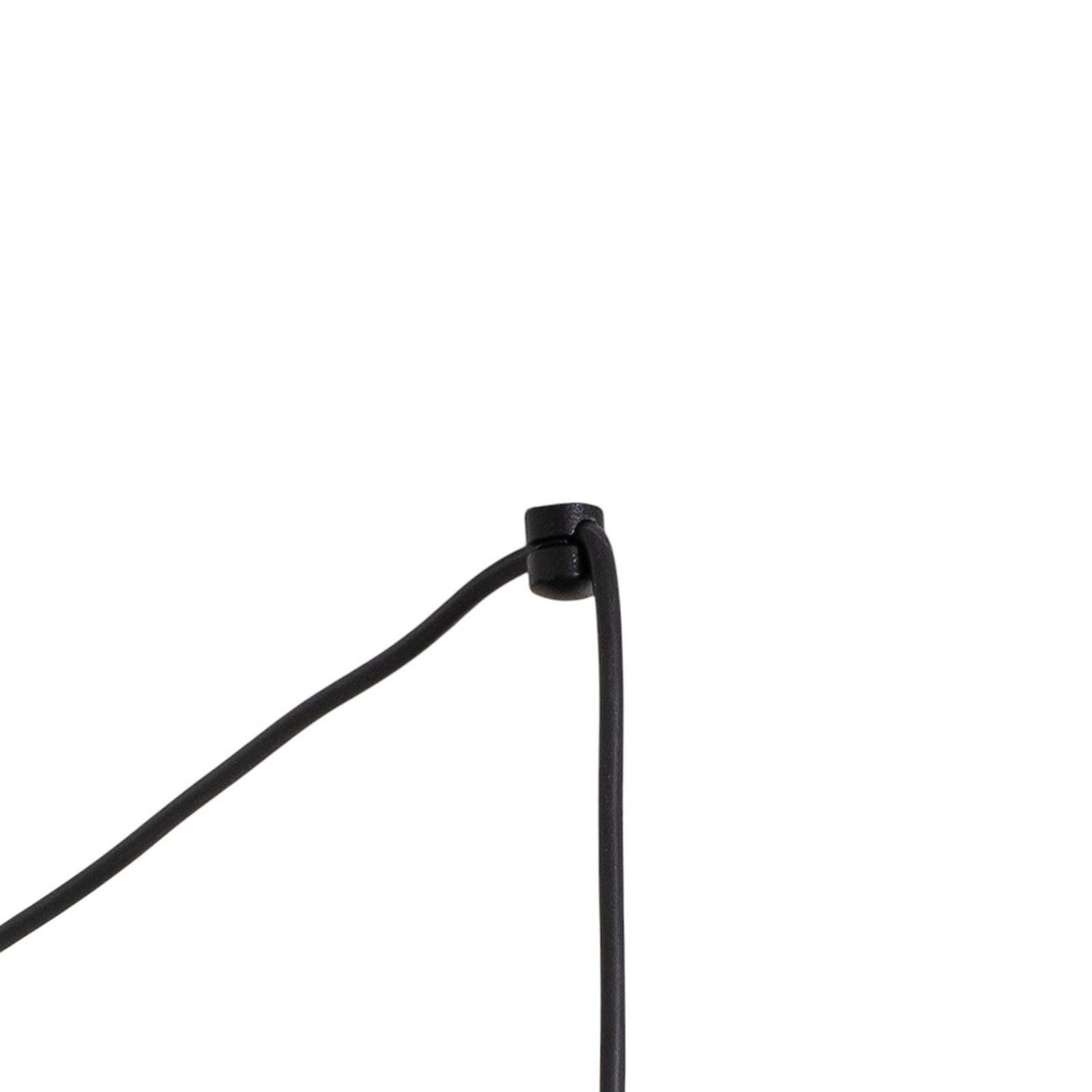 Hanging light Origo, opal/black, decentralised, glass, 3-bulb.