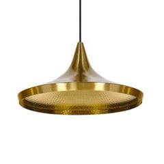 Tom Dixon Beat Wide LED-hængelampe, messing