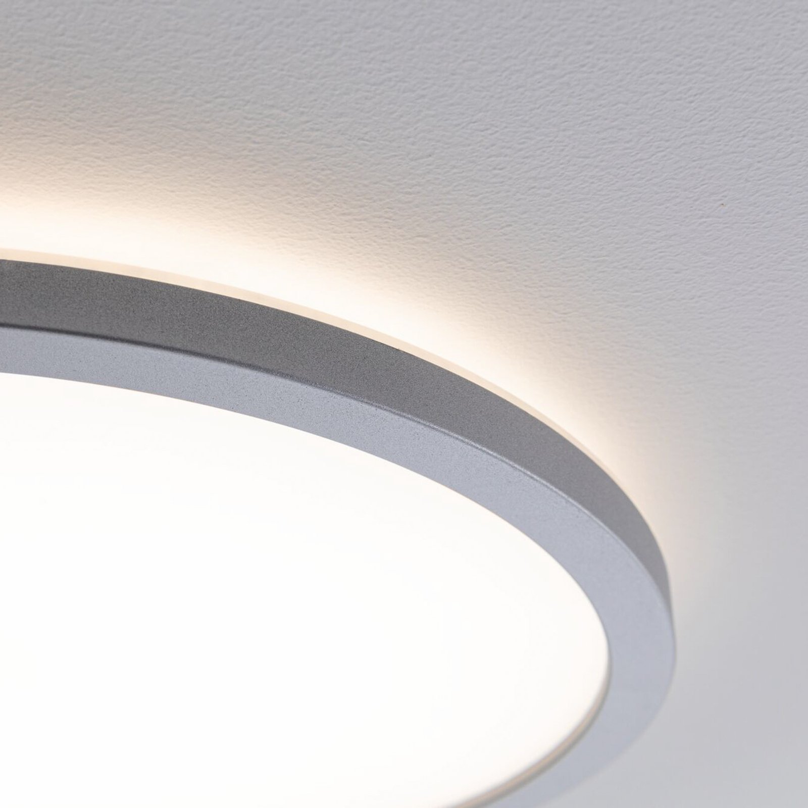 Atria Shine LED paneel, dimbaar, chroom, Ø 42 cm - Paulmann