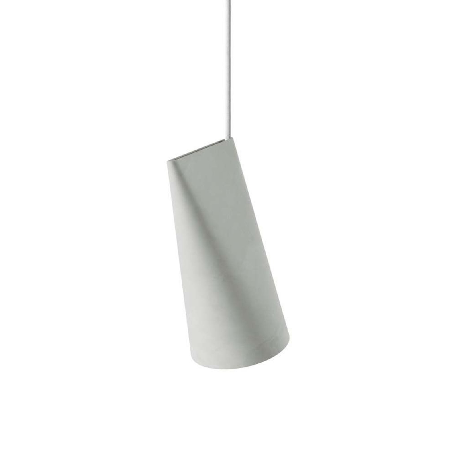 Ceramic Narrow Pendant Light Grey - Moebe