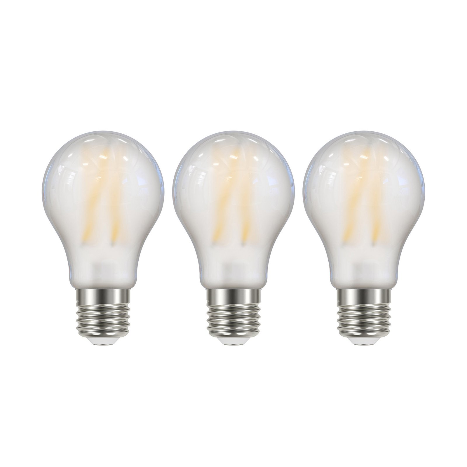 LED bulb Filament matt E27 A60 2,2W 2700K 470lm 3er