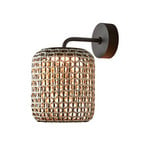 Aplique de exterior Bover Nans A LED, marrón, Ø 21,6cm