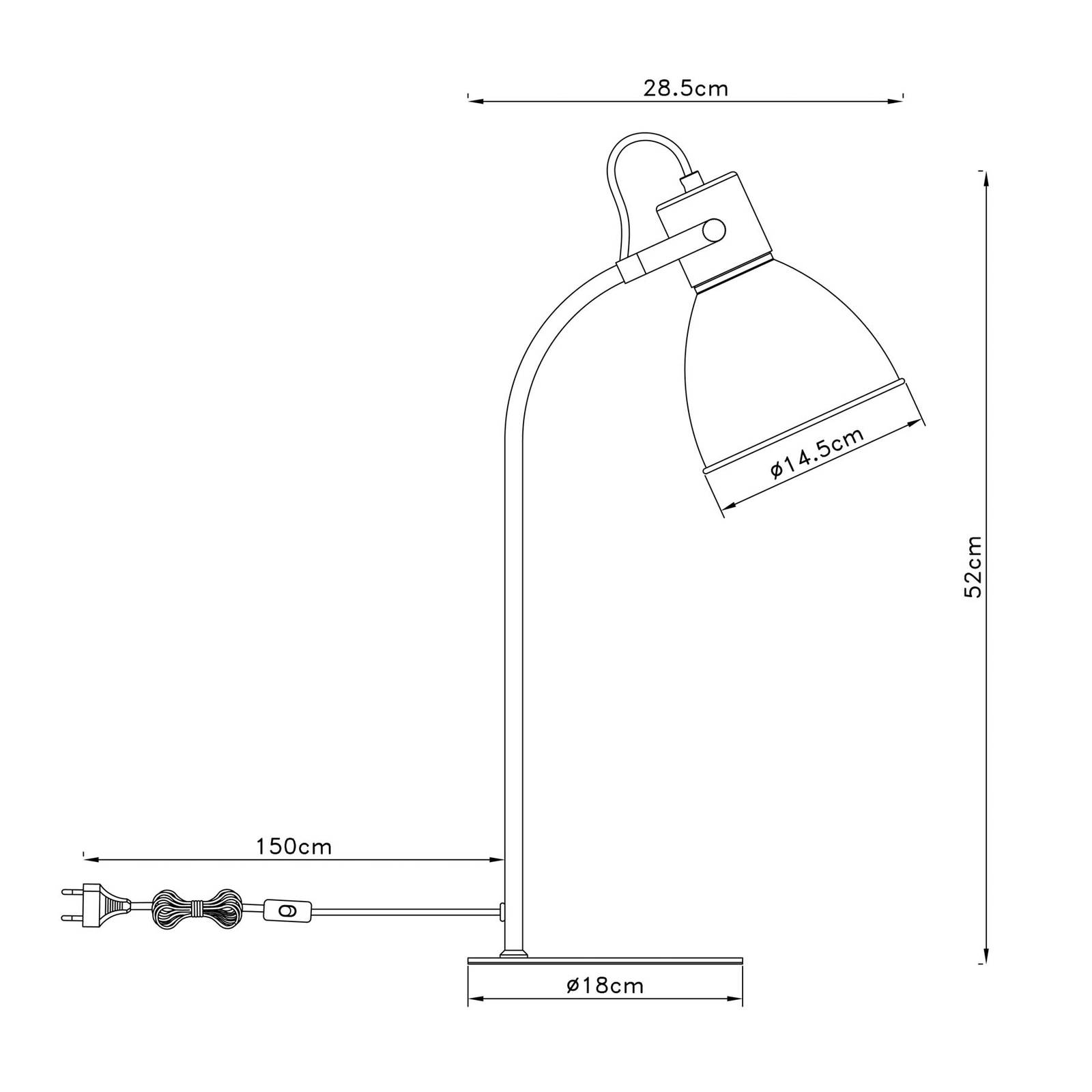 Brilliant Tischleuchte Erena 52 cm Hellgrün günstig online kaufen