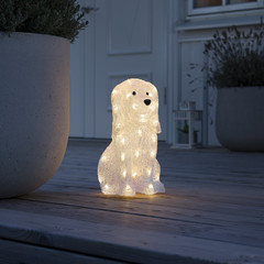 Kutya LED világító figura