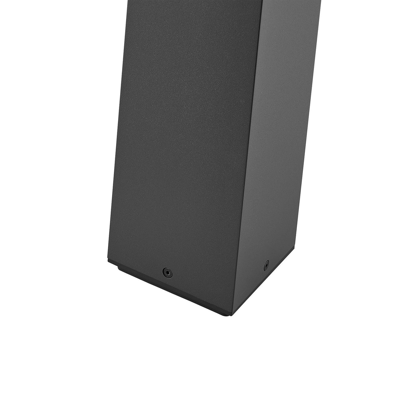 Borne lumineuse Facado II, hauteur 100 cm, angulaire, gris foncé/opale