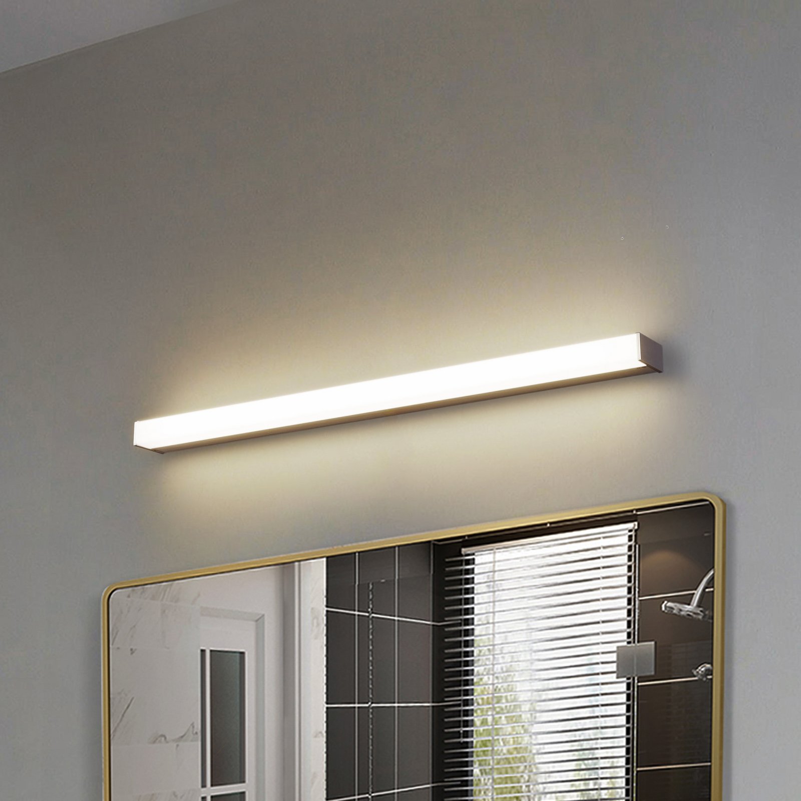 Philippa LED Lampa Ścienna 89cm Alu - Lindby