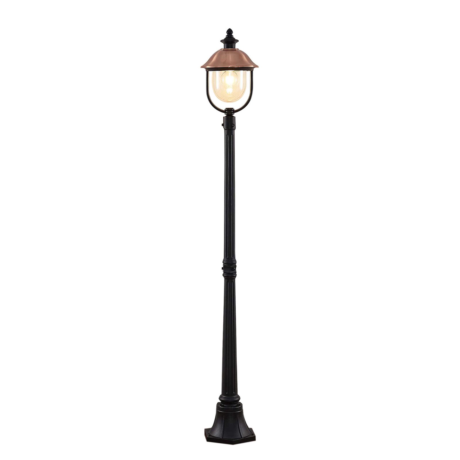 Clint Lampadaire de Parc Copper/Black - Lindby