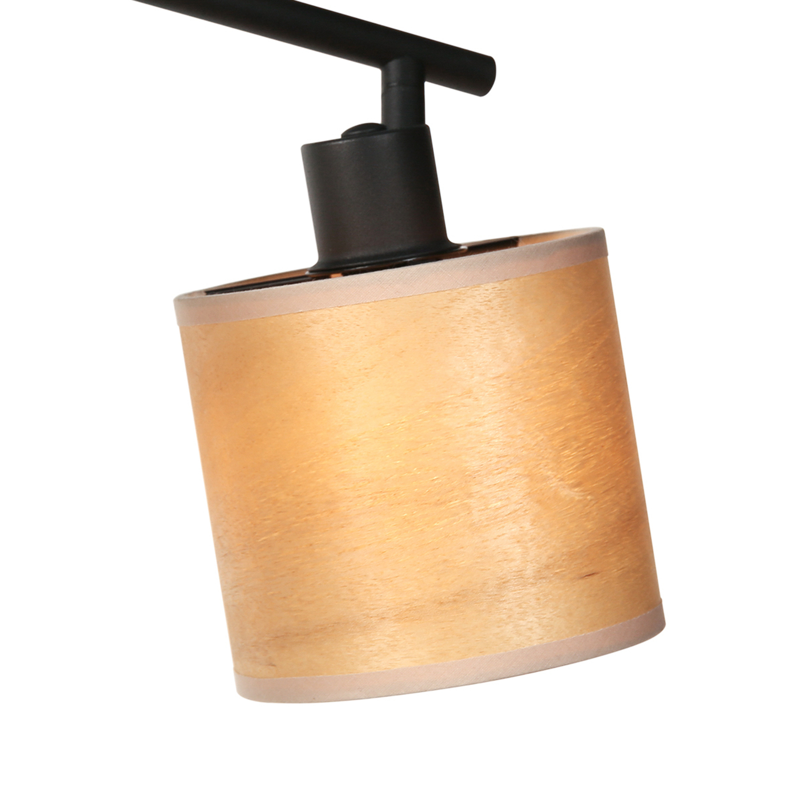 Bamboo ceiling light, 2-bulb