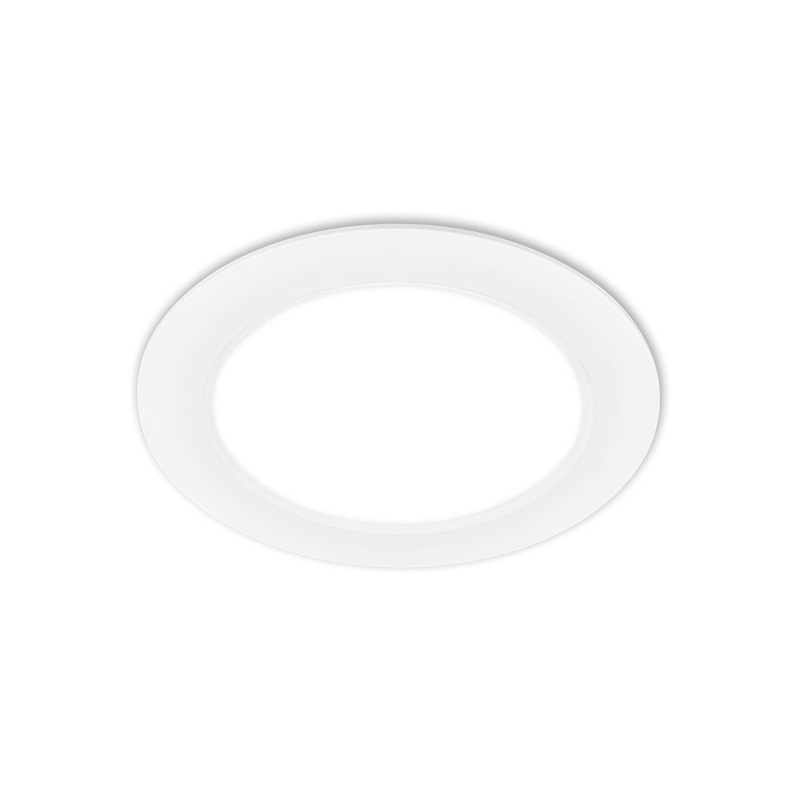 LED-Einbauleuchte Jeft, Ø 17 cm, weiß, 4000K, nicht dimmbar