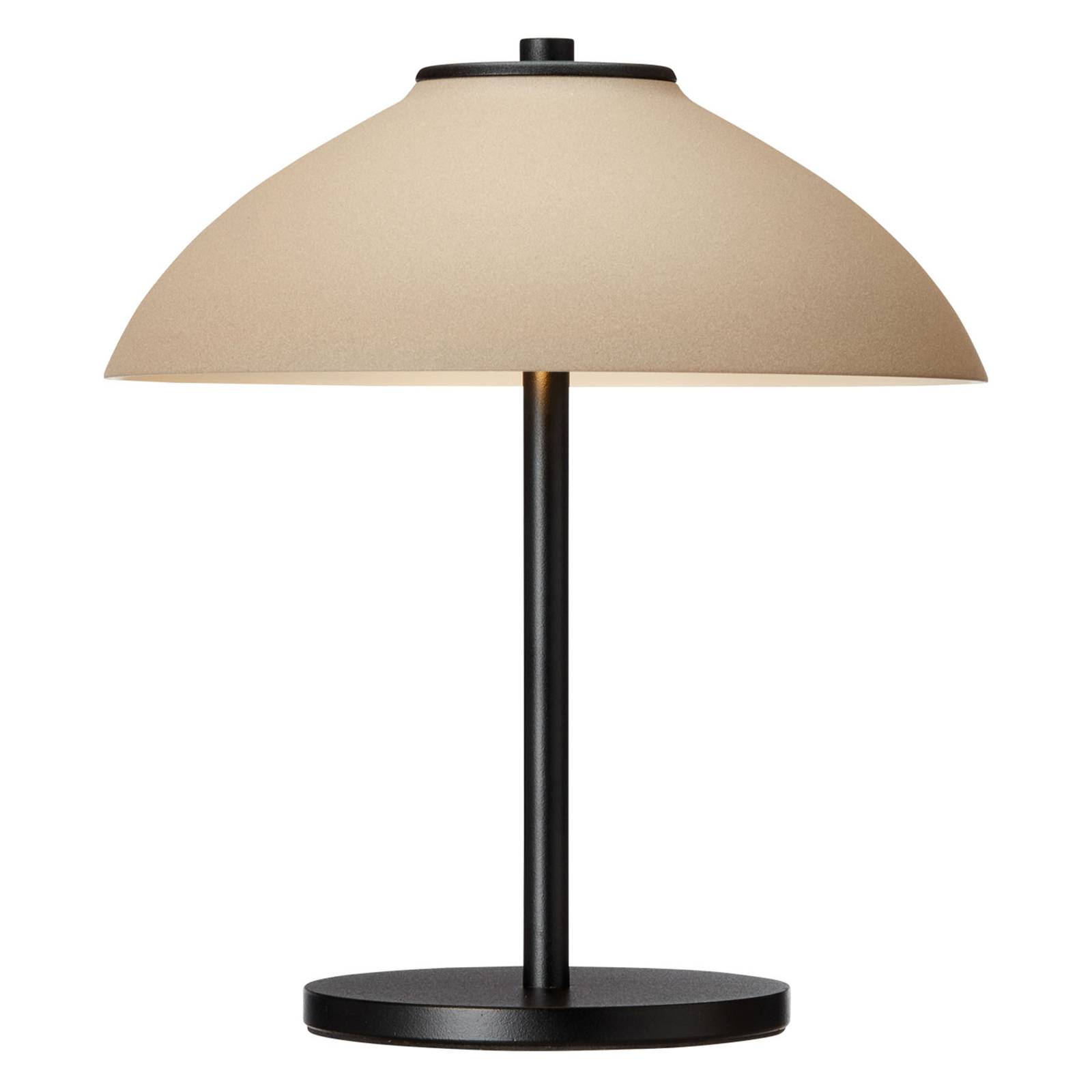 Lampe à poser Vali hauteur 25,8 cm noire/beige