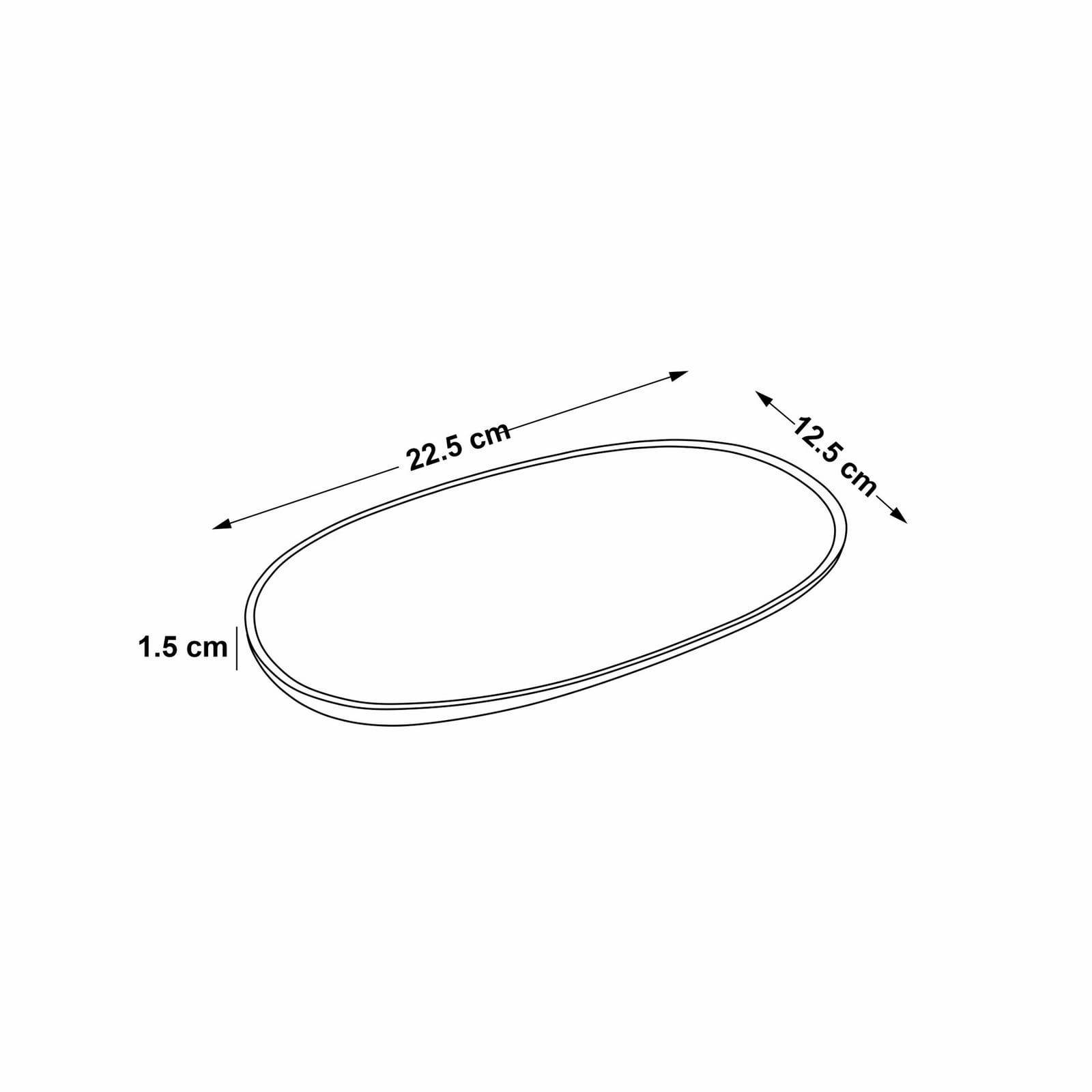 Vassoio HDWood in legno di acacia 23 x 13 cm, set da 2 pezzi - House Doctor