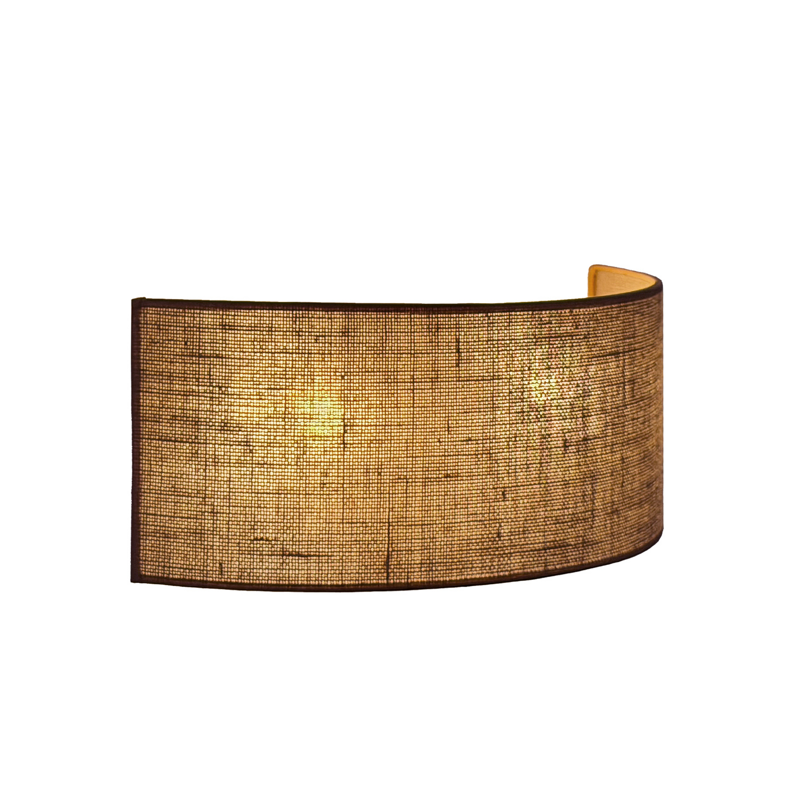 Aplique de pared «Nature», yute, 40 cm de ancho, tejido, luz hacia arriba y Aplique de pared «Nature», yute, 40 cm de ancho, tejido, luz hacia arriba y