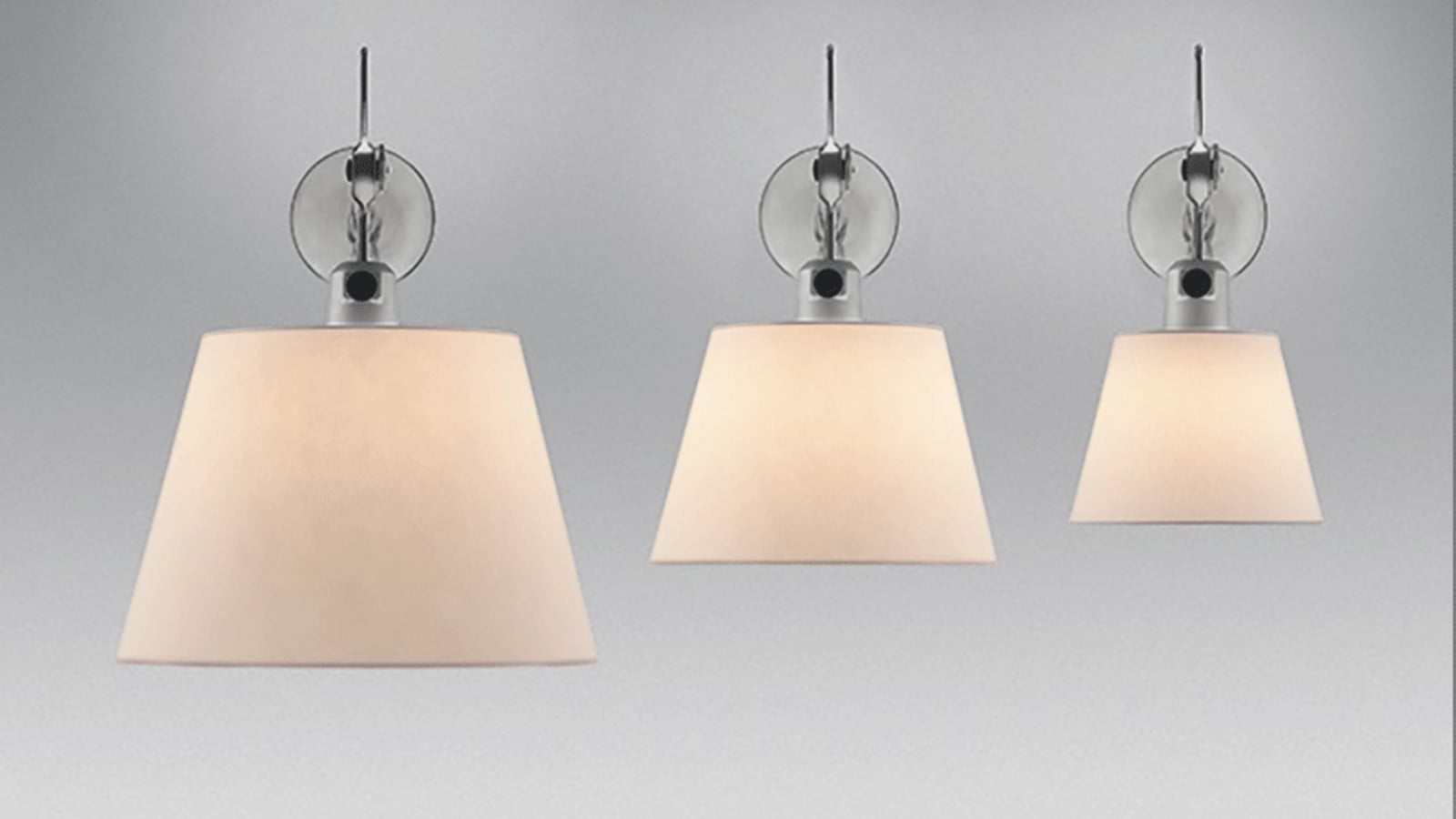 Tolomeo Parete Diffusore væglampe Ø 32 cm, beige Artemide - Stue - Aluminium