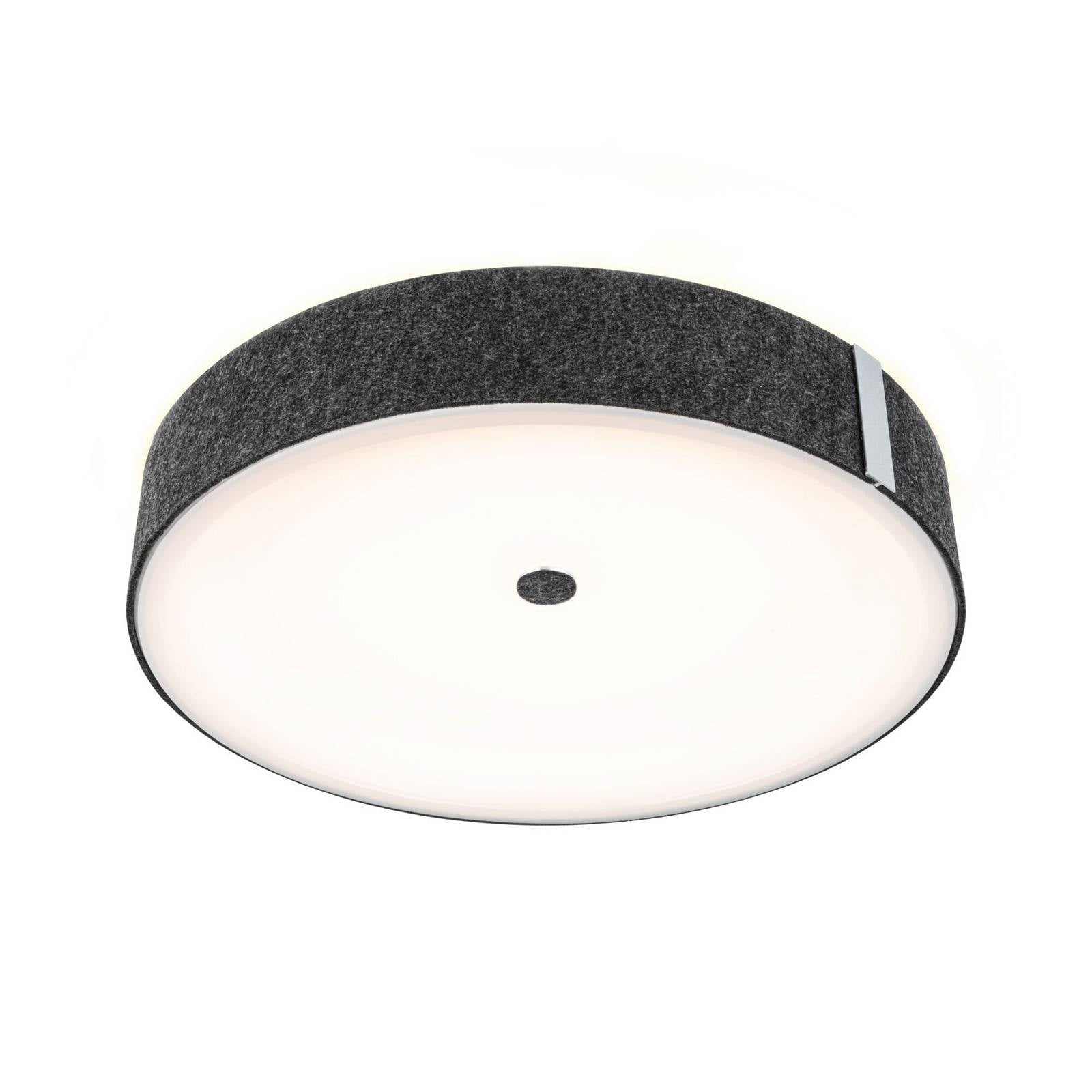 Paulmann Smart LED-Deckenlampe Malika anthrazit Ø 40 cm Filz