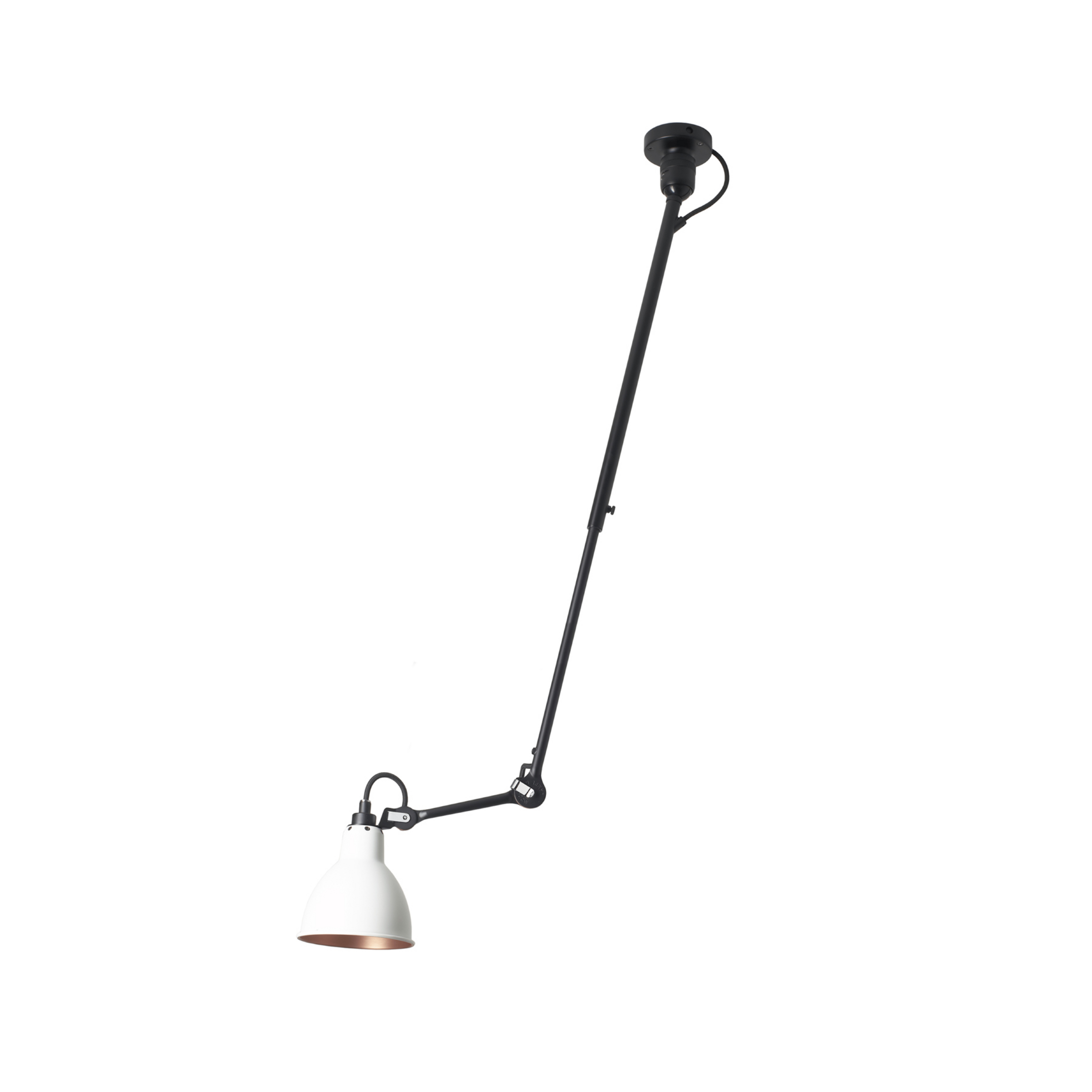 302 Plafoniera Nero/Bianco/Rame - Lampe Gras