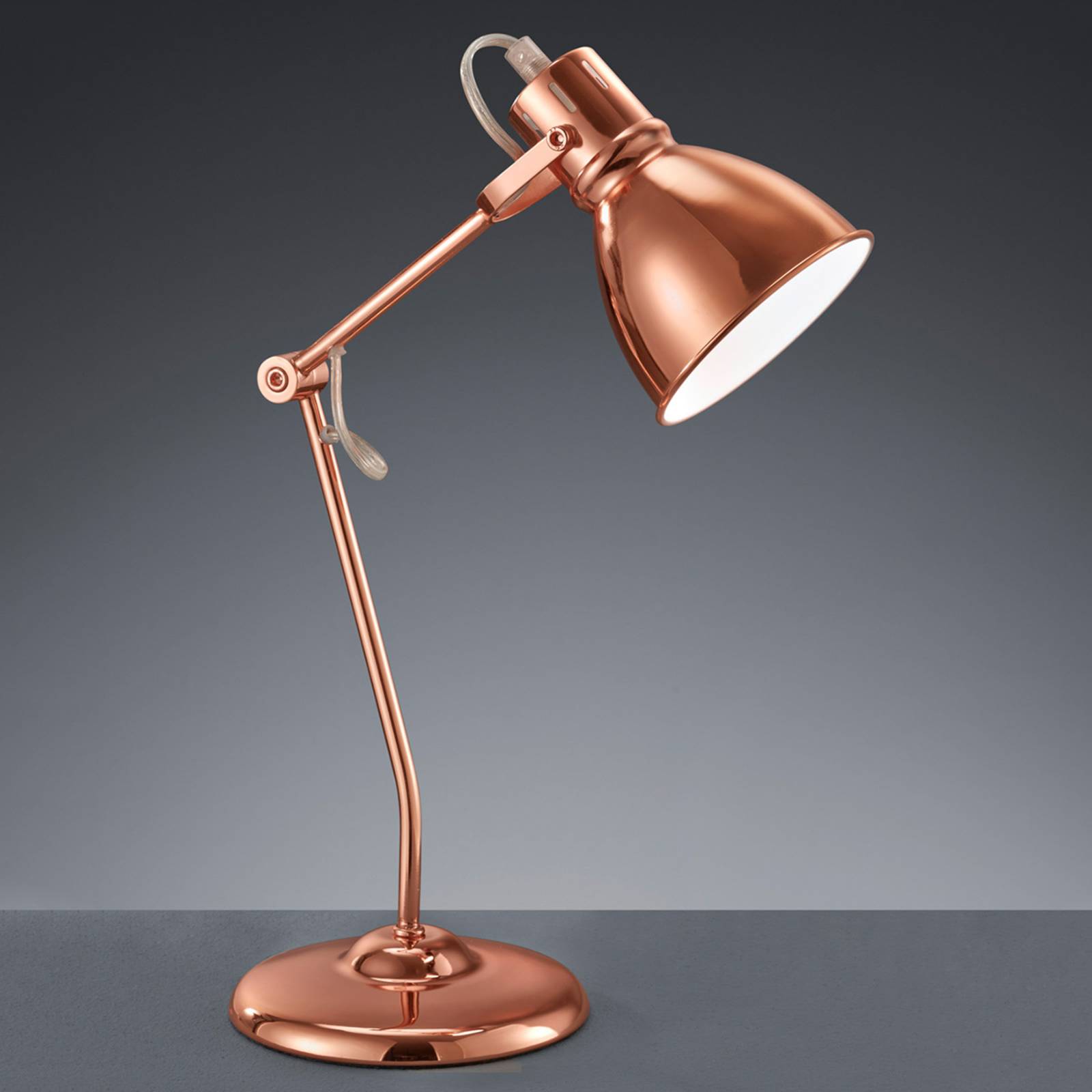 Trio Lighting Keali table lamp, copper, for Living / Dining Room, metal, E14, 18 W, H: 45 cm