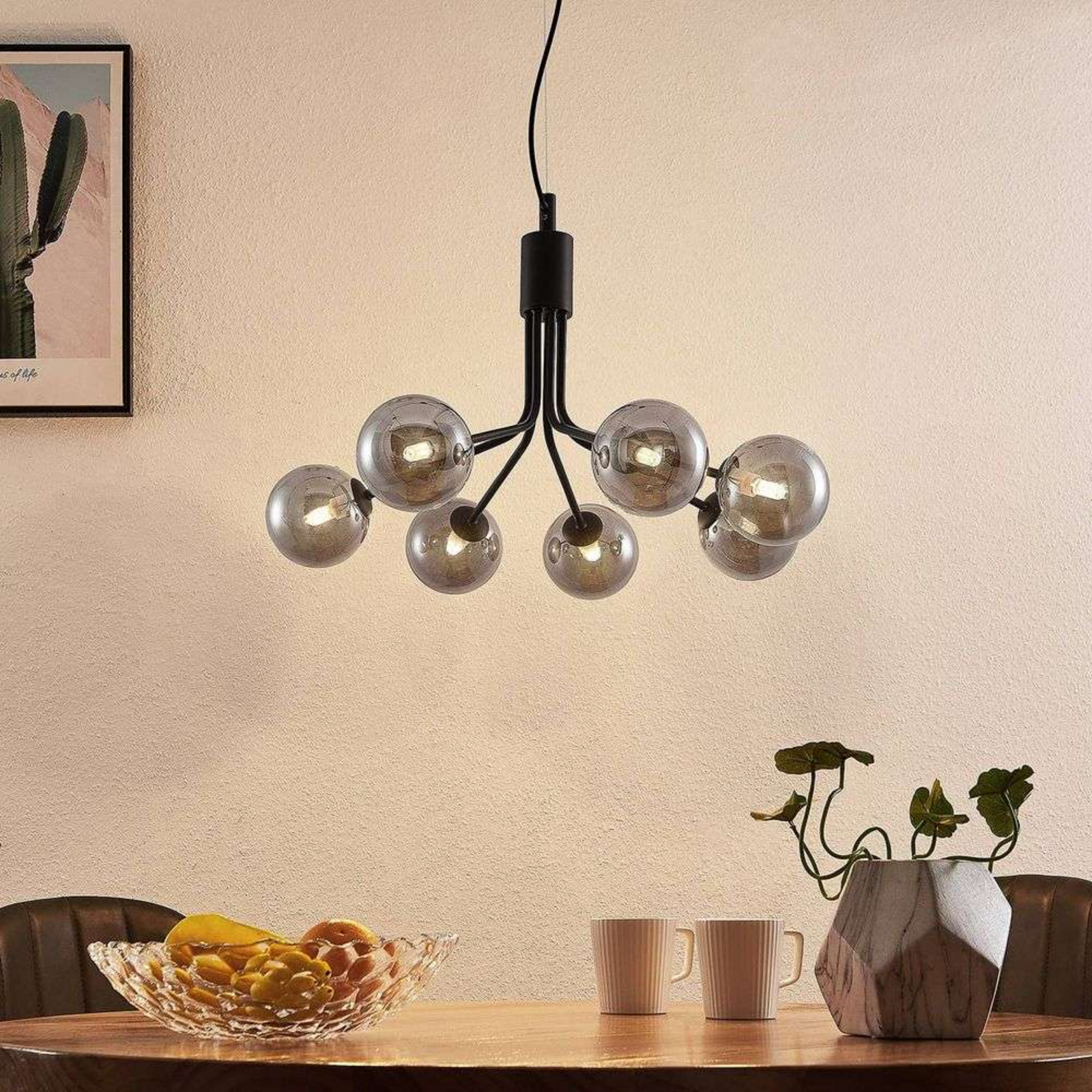 Wynina Pendant Black/Smoke - Lucande