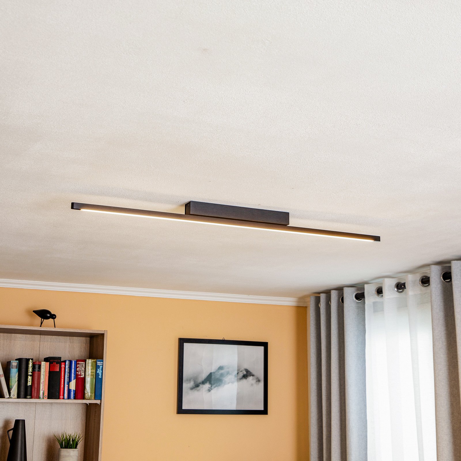 Quitani Talon plafonieră LED negru anodizat - Bucătărie - modern - negru mat anodizat - Aluminiu