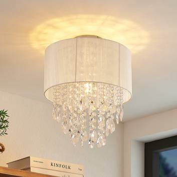 Lindby Ewelina Deckenlampe mit Acrylglas-Behang