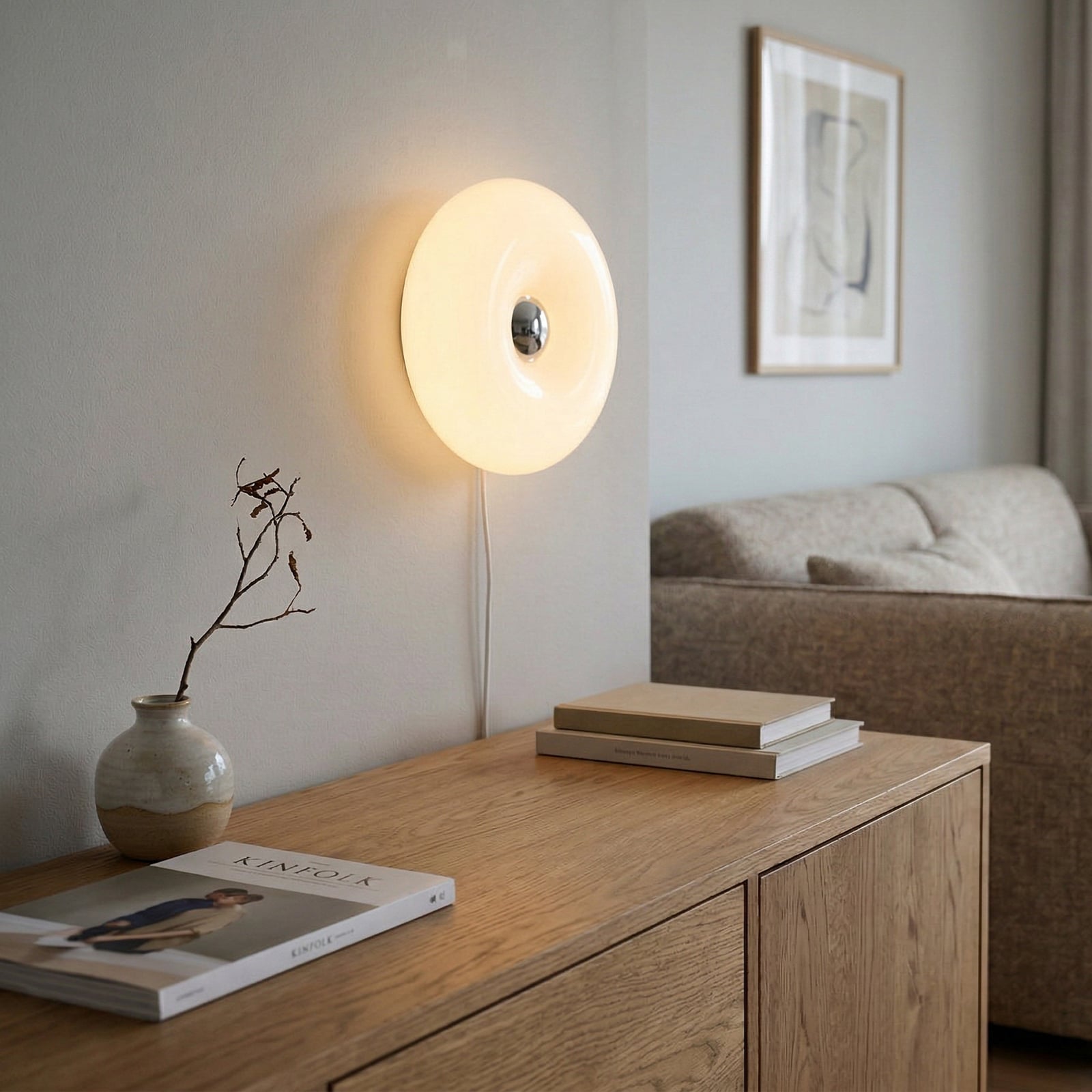 Stolová LED lampa Basile, biela, sklo, 2 700 K Stolová LED lampa Basile, biela, sklo, 2 700 K