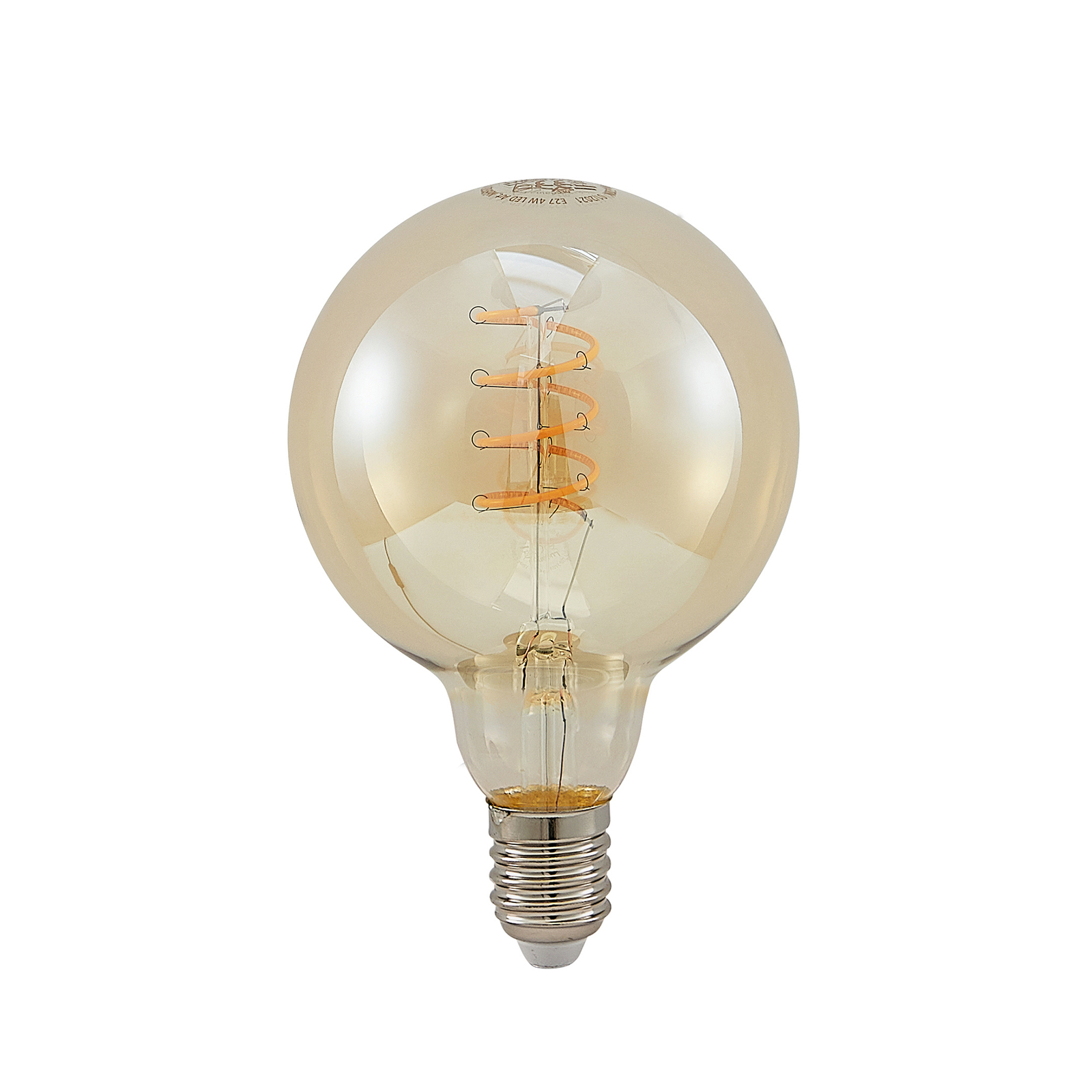 Lucande LED-lamppu E27 G95 4W 1800K meripihka