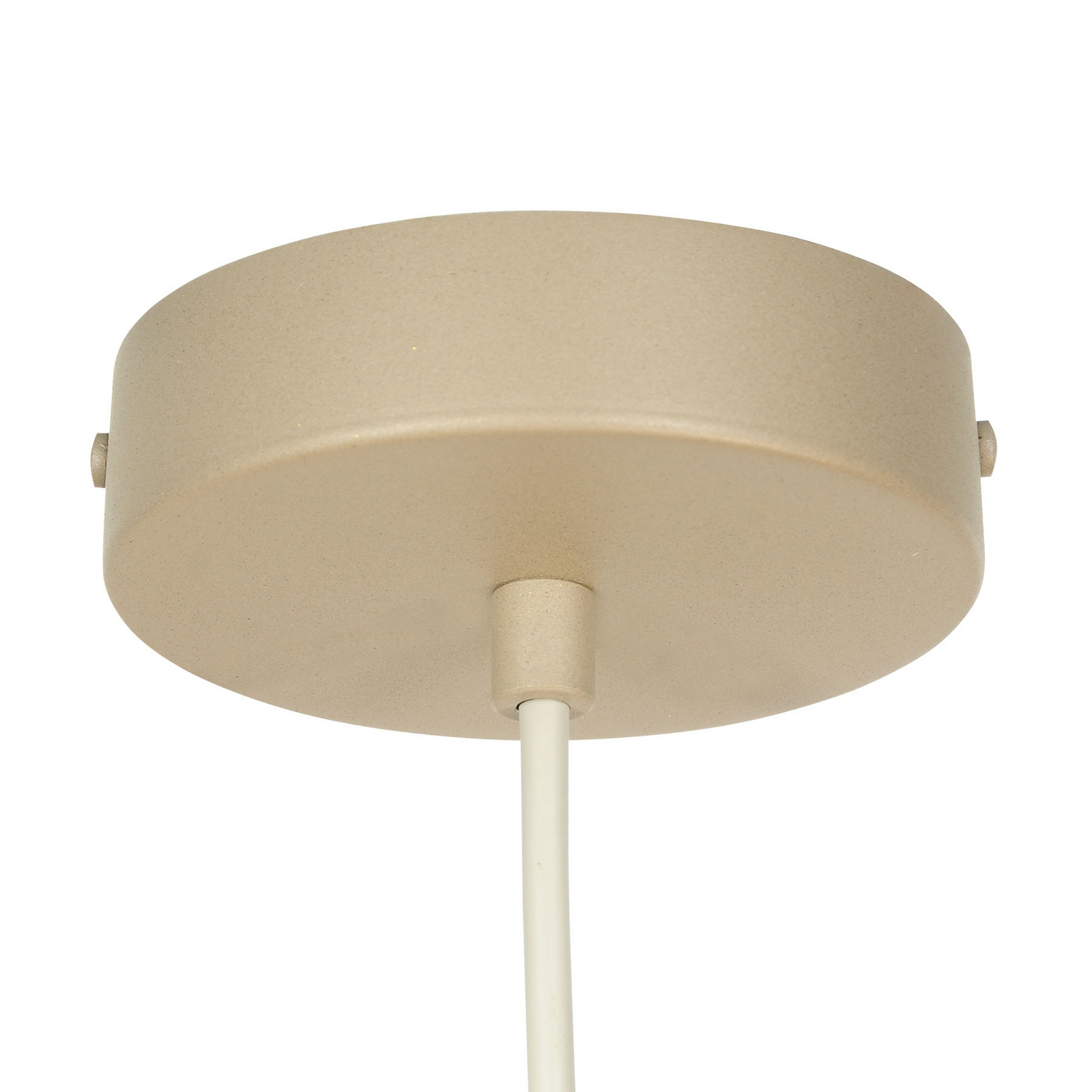 Lampada a sospensione Trio, grigio-beige, metallo