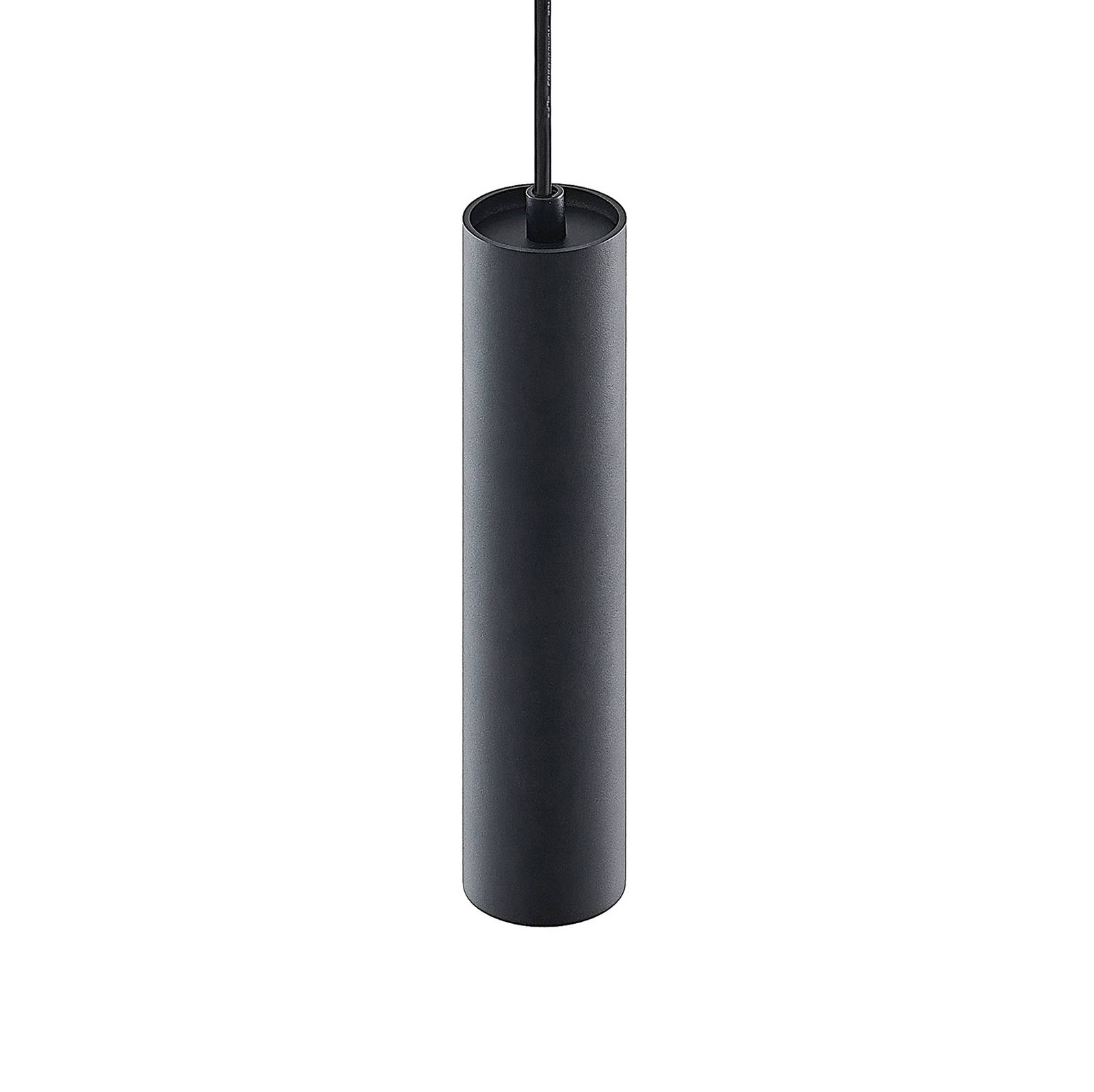Prios Neliyah suspension, ronde, noire, 1 lampe
