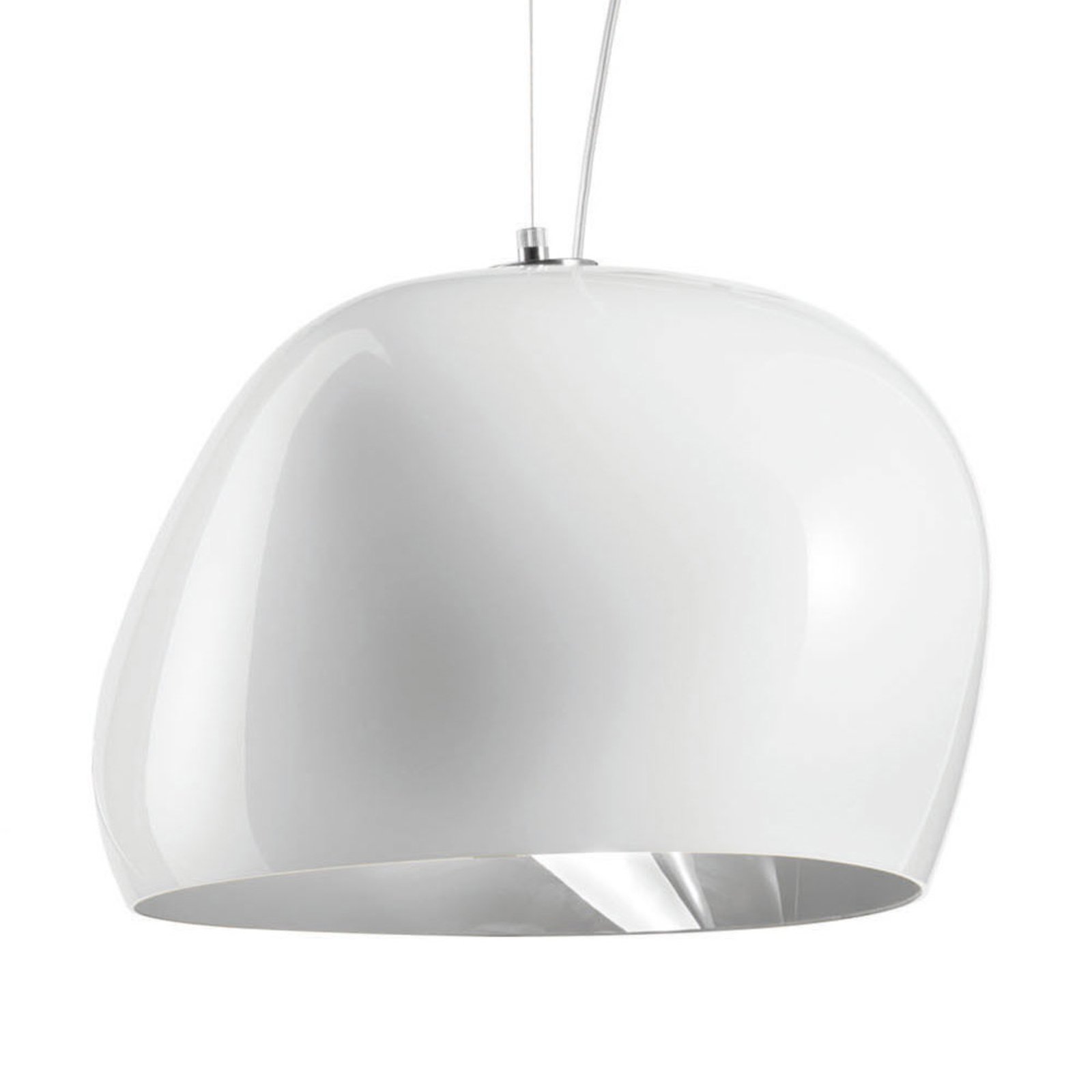 Lámpara colgante Surface Ø 40 cm, E27, blanco/gris