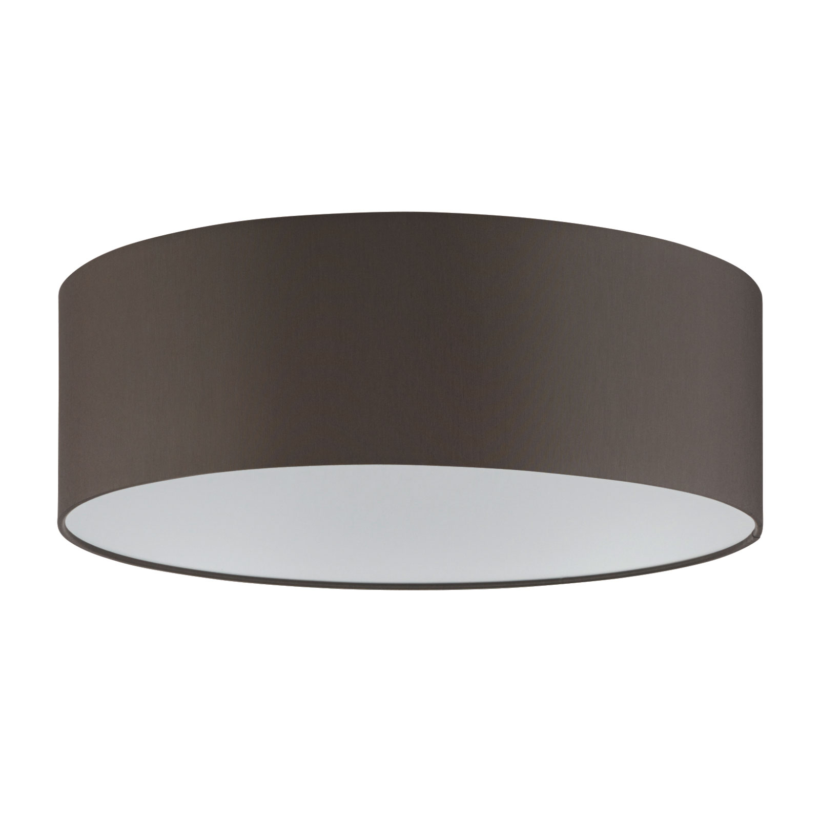 Fischer & Honsel Lampshade for HV-Track 4, Ø 40cm grey brown chintz, chintz, H: 13 cm